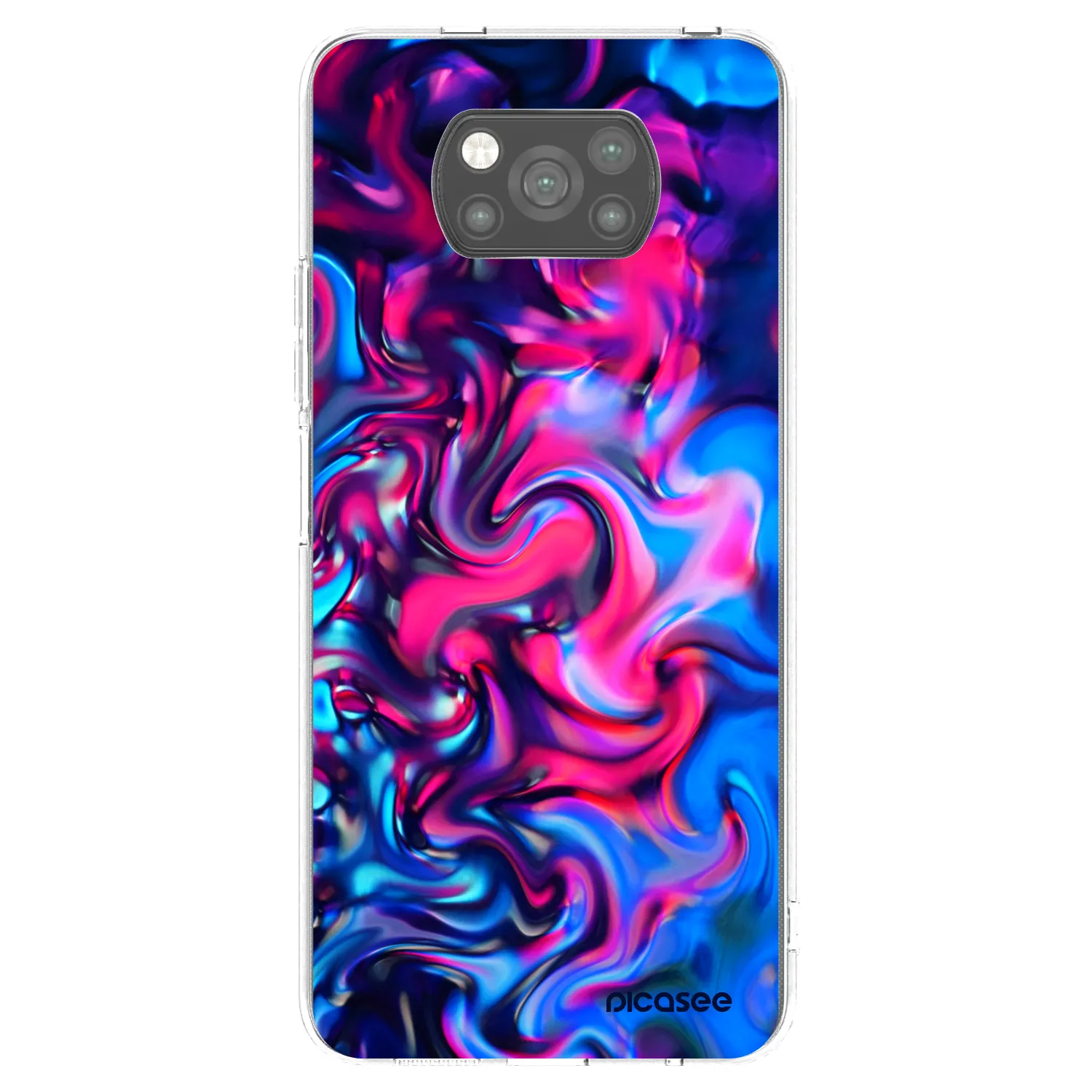 Picasee silikonski črni ovitek za Xiaomi Poco X3 - Redlight
