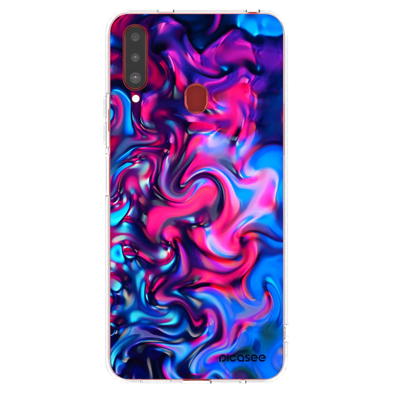Picasee silikonski prozorni ovitek za Samsung Galaxy A20s - Redlight