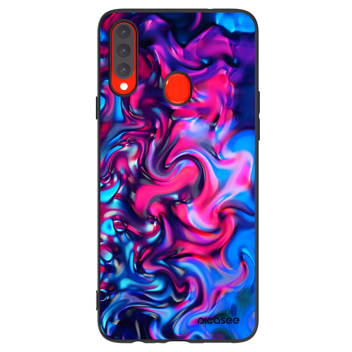 Picasee silikonski črni ovitek za Samsung Galaxy A20s - Redlight