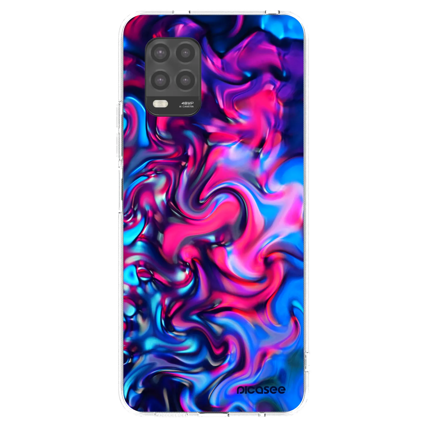 Picasee silikonski prozorni ovitek za Xiaomi Mi 10 Lite - Redlight