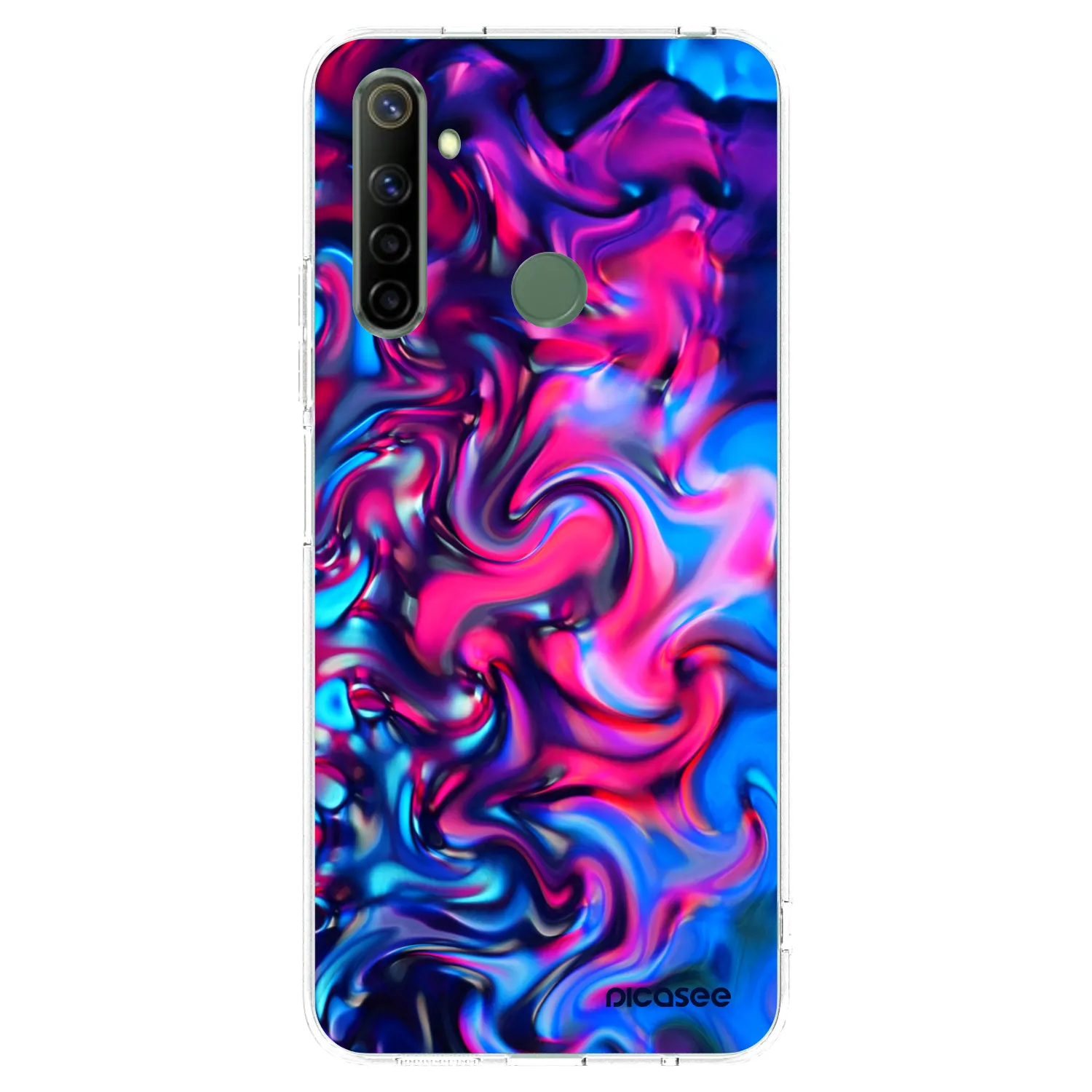 Picasee silikonski prozorni ovitek za Realme 6i - Redlight