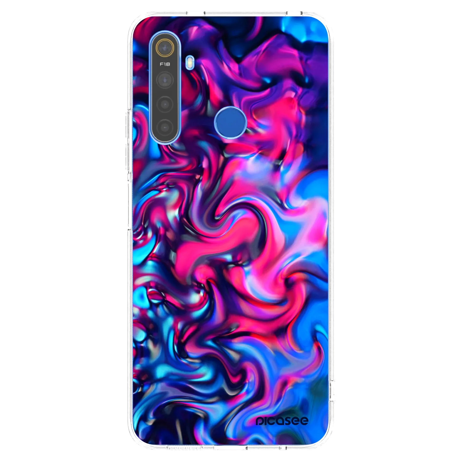 Picasee silikonski prozorni ovitek za Realme 5 - Redlight