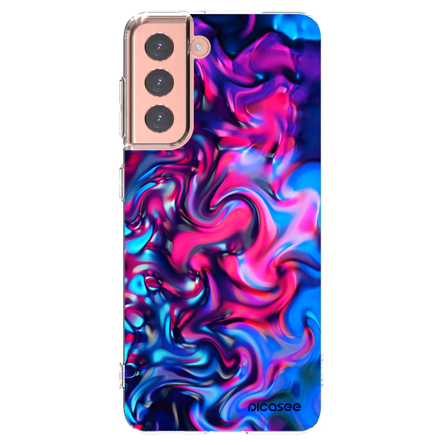 Picasee silikonski prozorni ovitek za Samsung Galaxy S21 5G G991B - Redlight