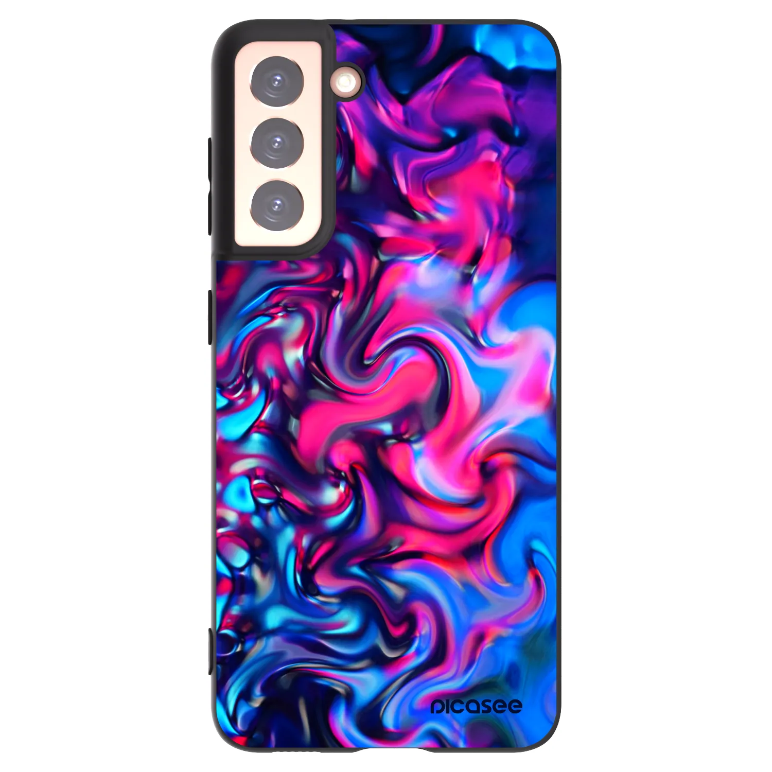 Picasee silikonski črni ovitek za Samsung Galaxy S21 5G G991B - Redlight