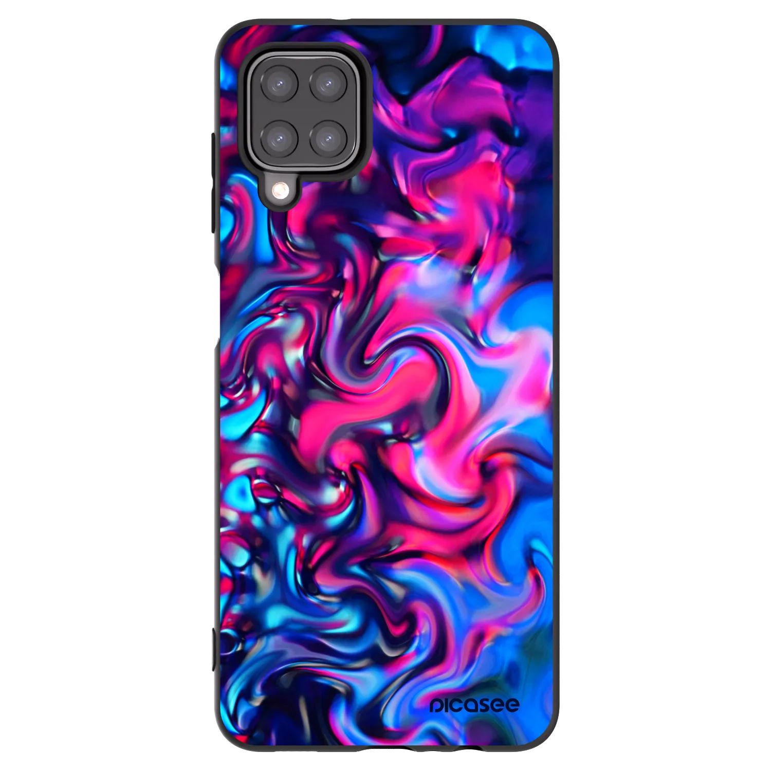 Picasee silikonski črni ovitek za Samsung Galaxy A12 A125F - Redlight