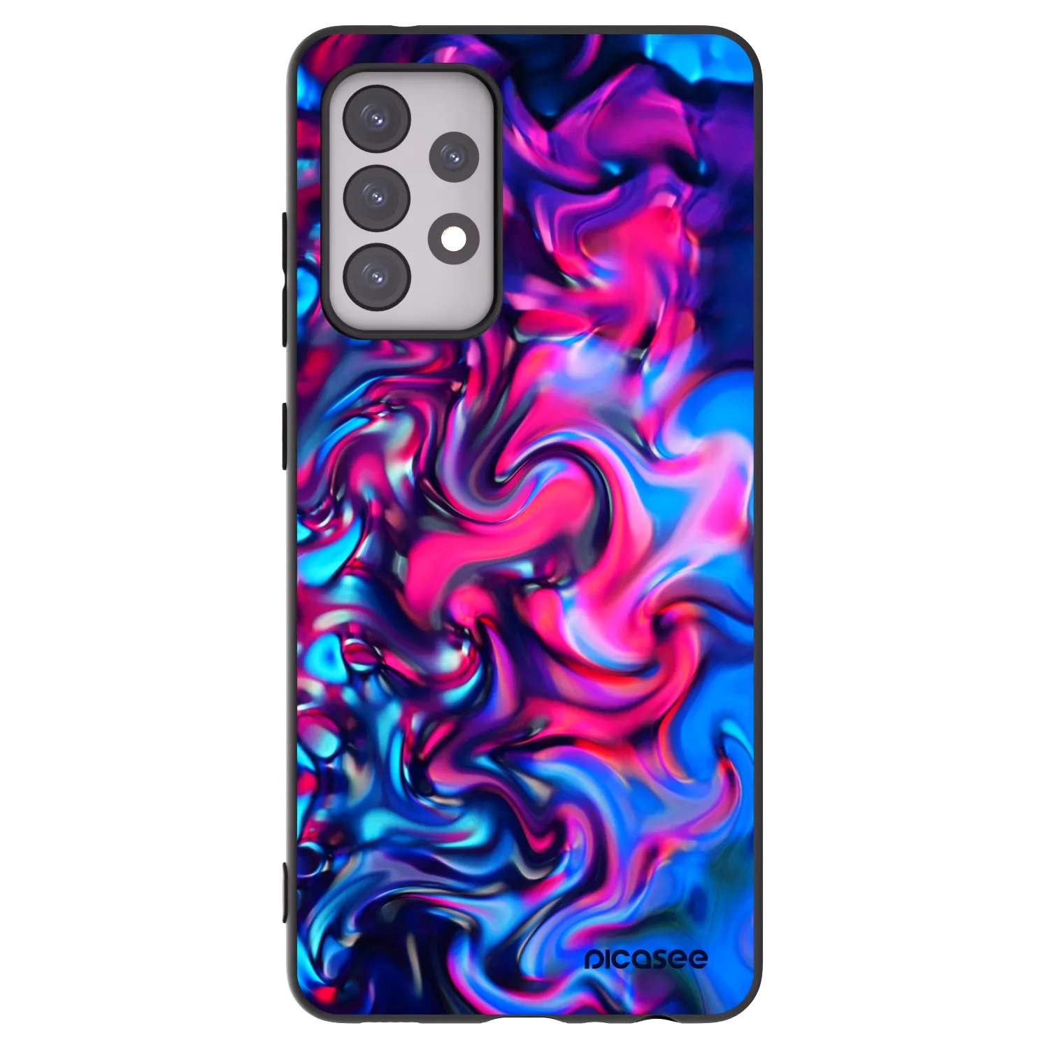 Picasee silikonski črni ovitek za Samsung Galaxy A52 5G A525F - Redlight