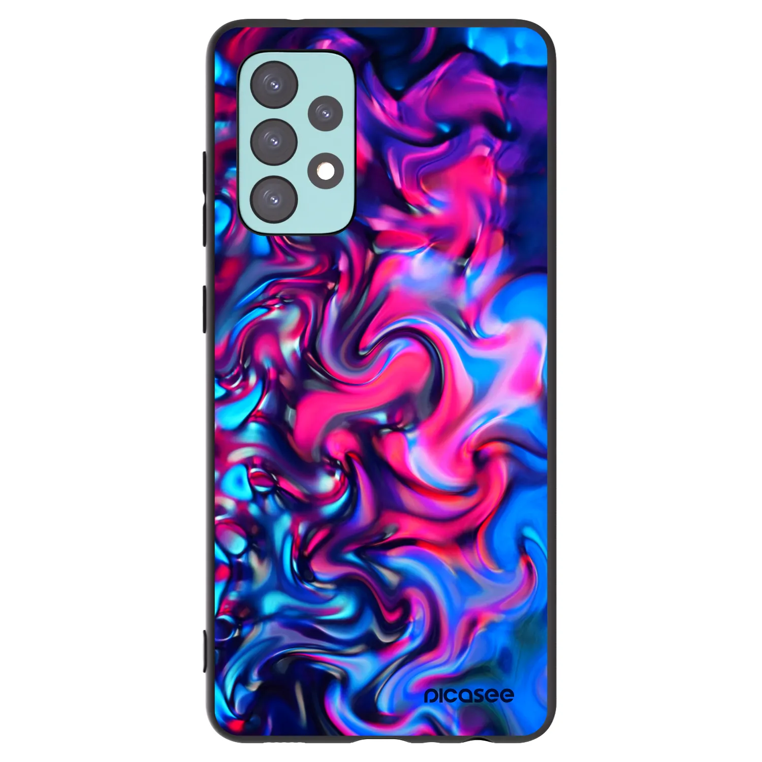 Picasee silikonski črni ovitek za Samsung Galaxy A72 A725F - Redlight