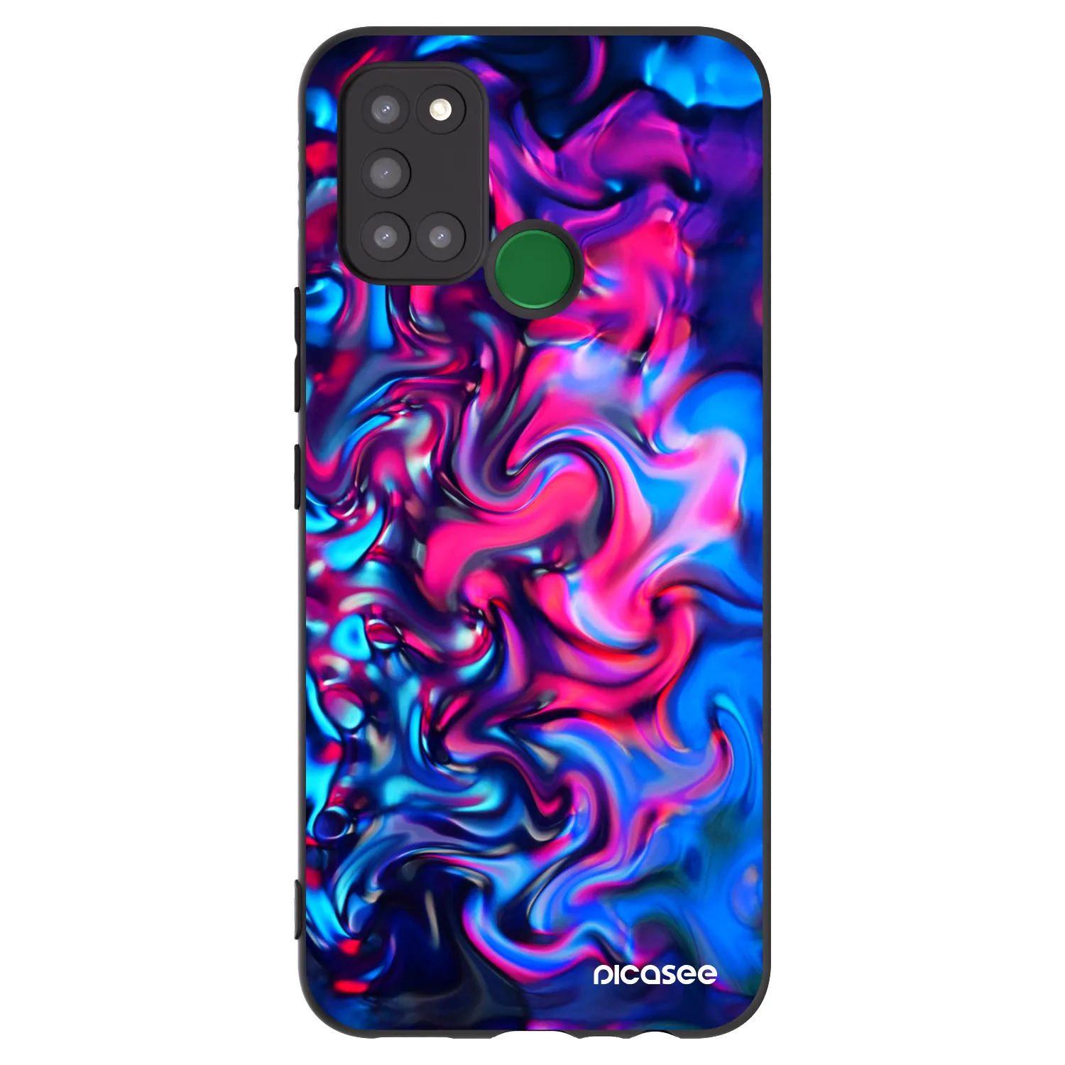 Picasee silikonski črni ovitek za Realme 7i - Redlight