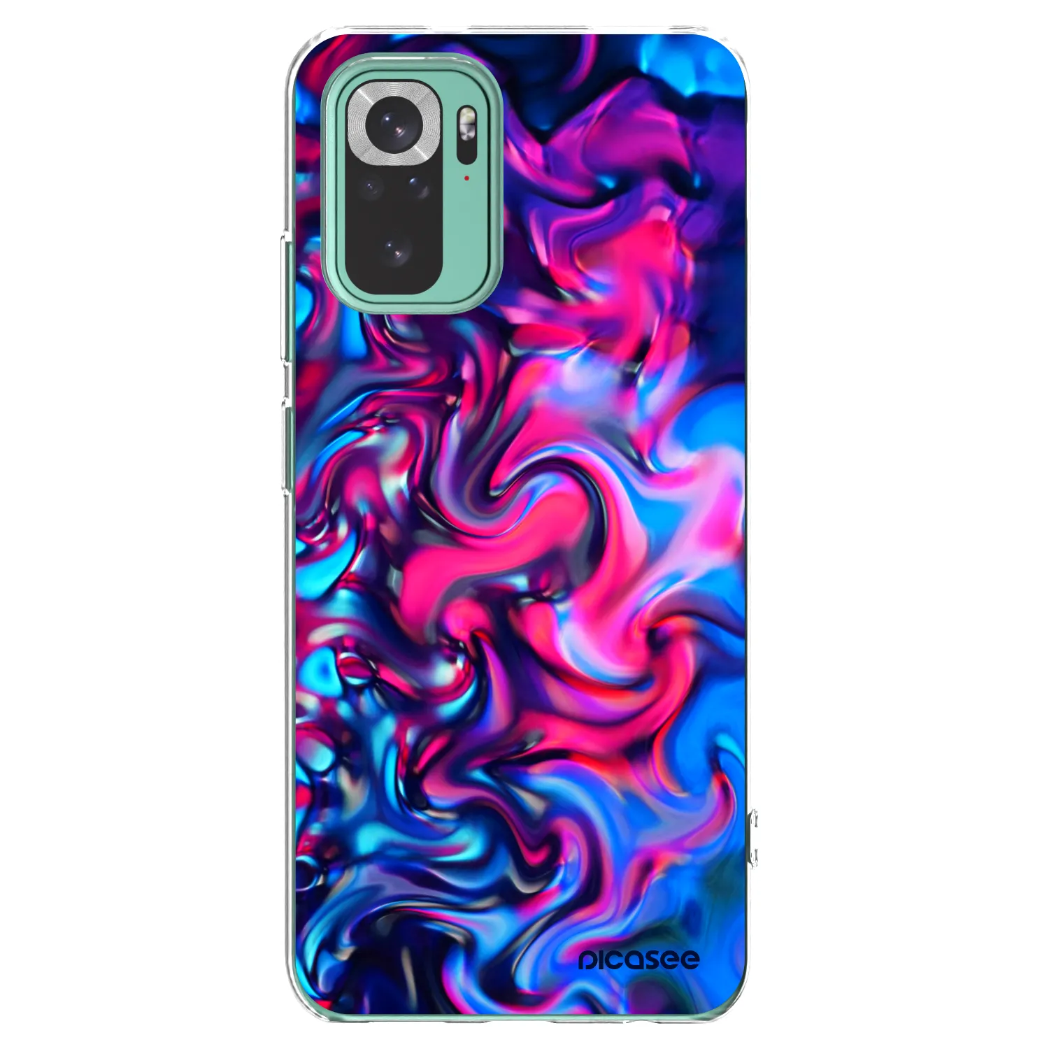 Picasee silikonski prozorni ovitek za Xiaomi Redmi Note 10 Pro - Redlight