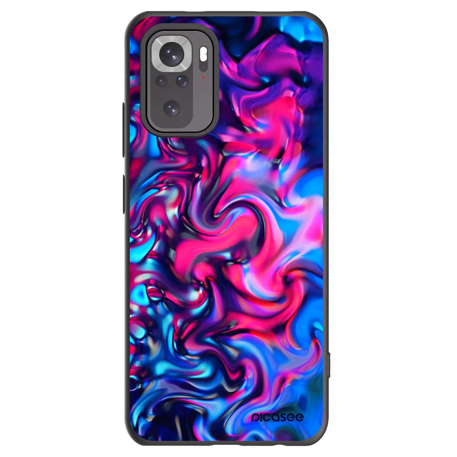Picasee silikonski črni ovitek za Xiaomi Redmi Note 10S - Redlight