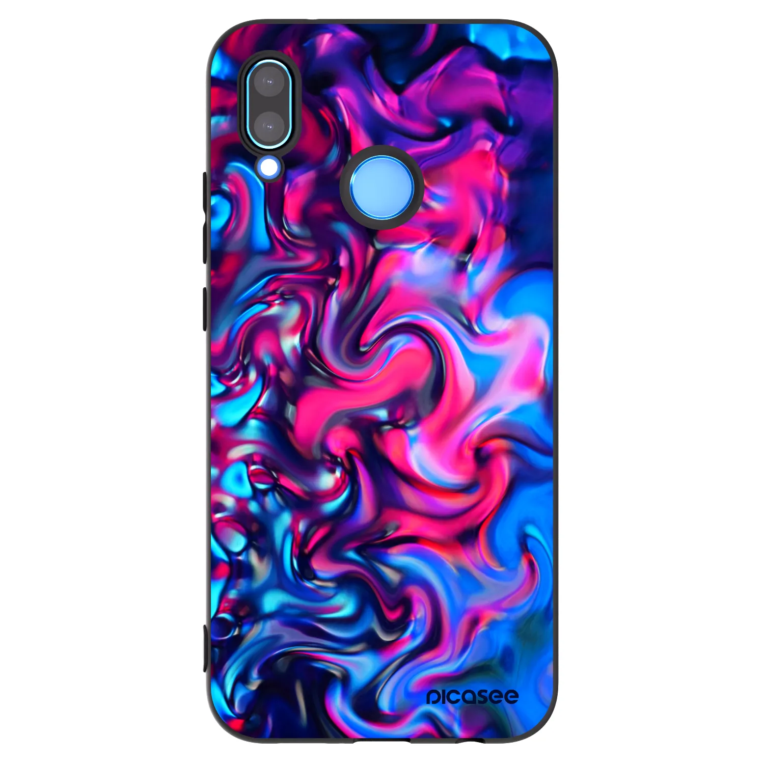 Picasee silikonski črni ovitek za Huawei P20 Lite - Redlight