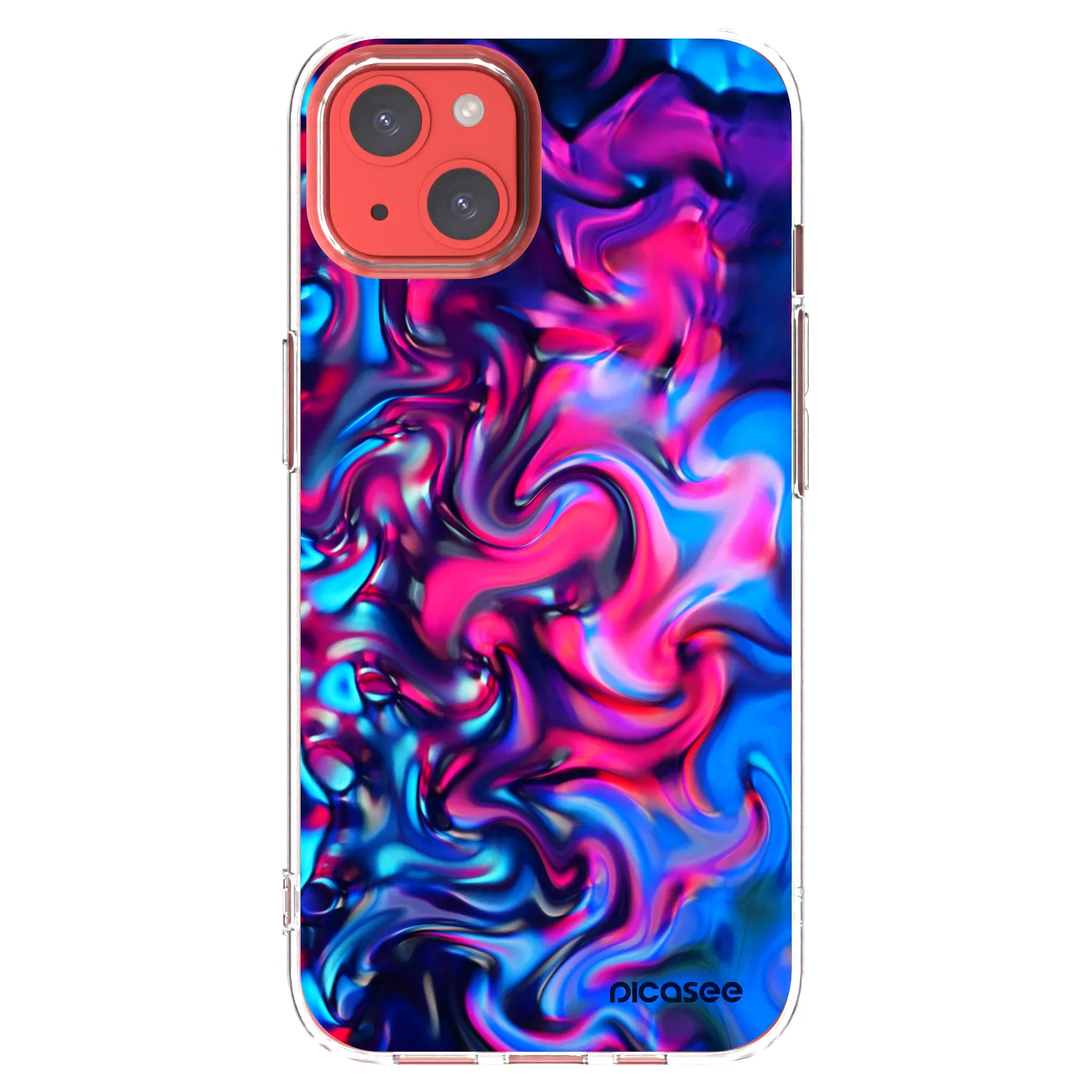 Picasee silikonski prozorni ovitek za Apple iPhone 13 - Redlight