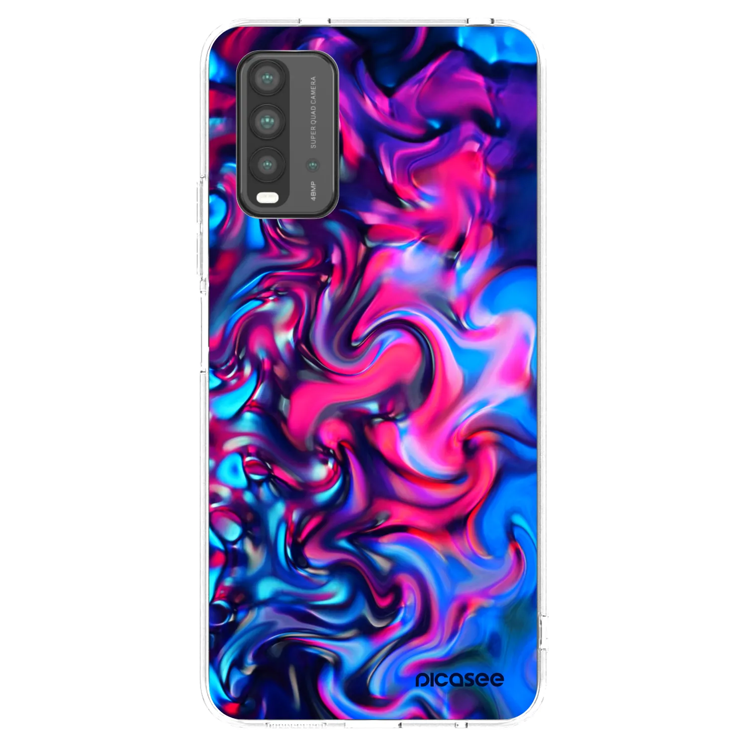 Picasee silikonski prozorni ovitek za Xiaomi Redmi 9T - Redlight