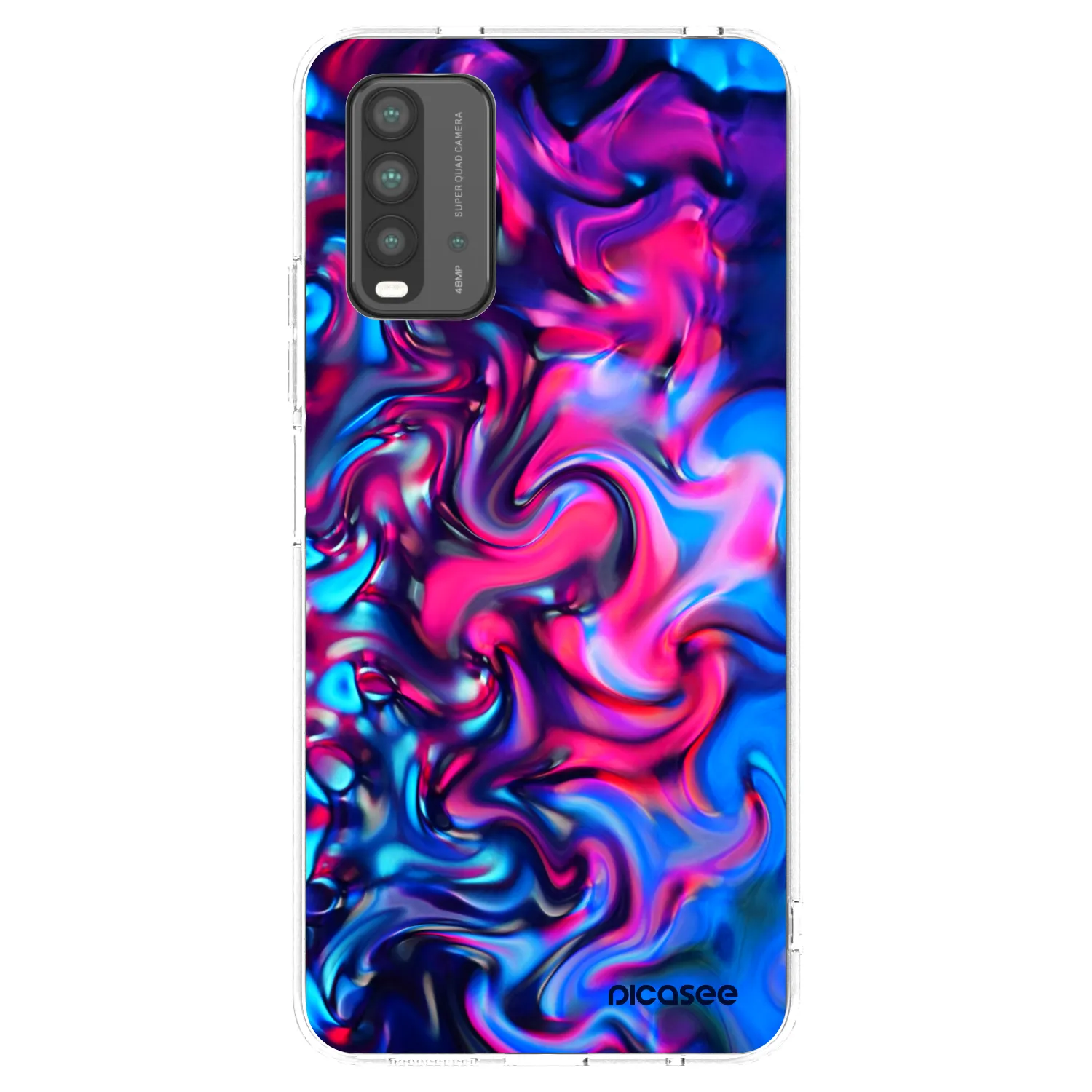Picasee silikonski črni ovitek za Xiaomi Redmi 9T - Redlight
