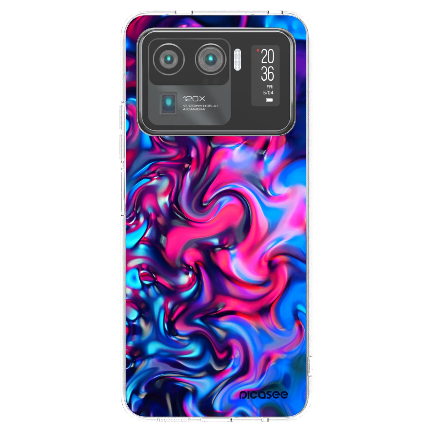 Picasee silikonski prozorni ovitek za Xiaomi Mi 11 Ultra - Redlight