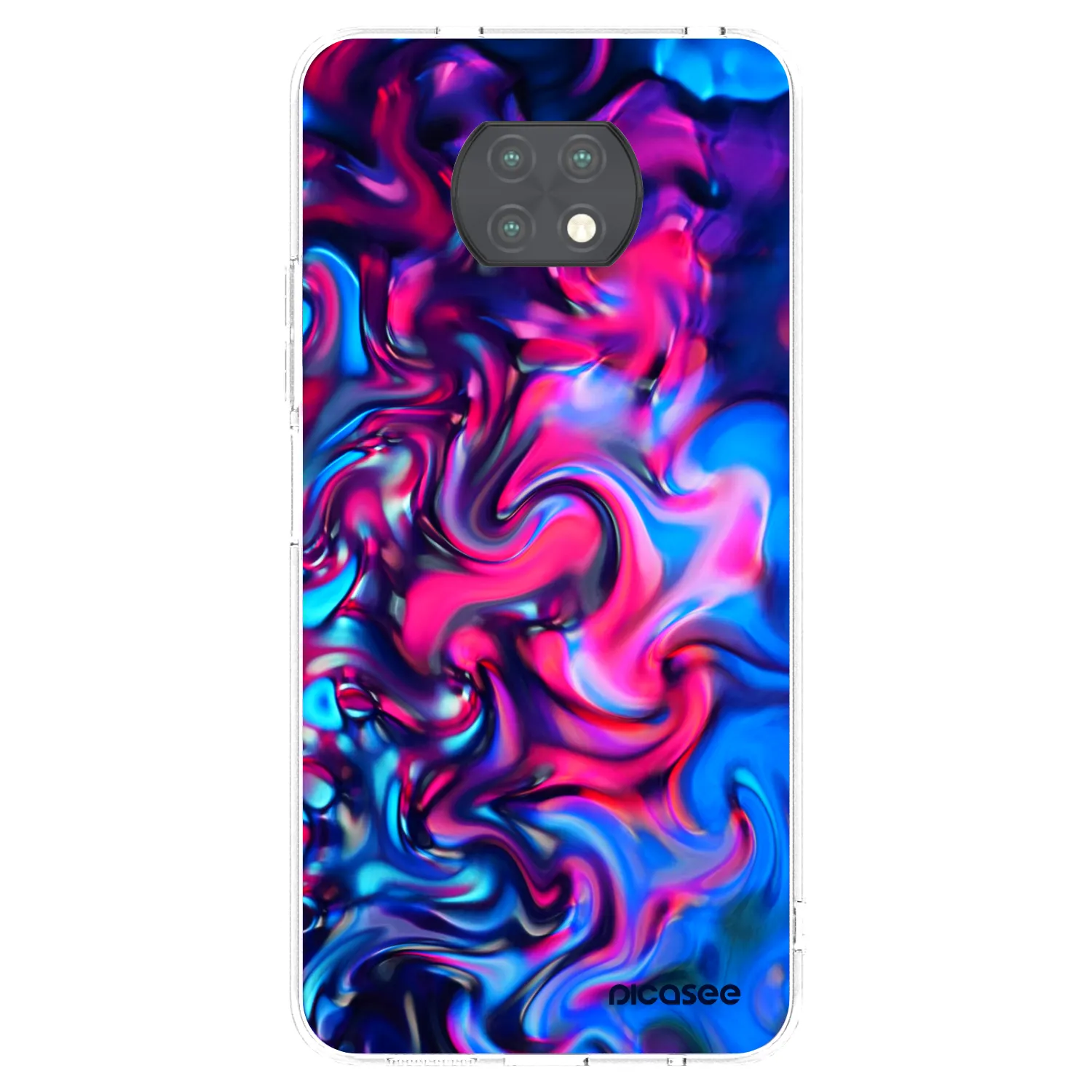 Picasee silikonski prozorni ovitek za Xiaomi Redmi Note 9T - Redlight
