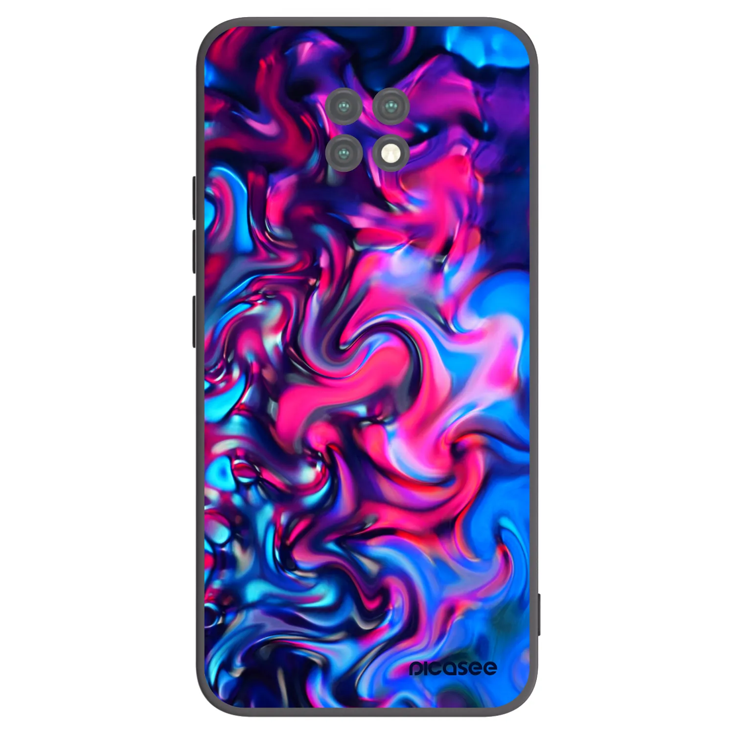 Picasee silikonski črni ovitek za Xiaomi Redmi Note 9T - Redlight