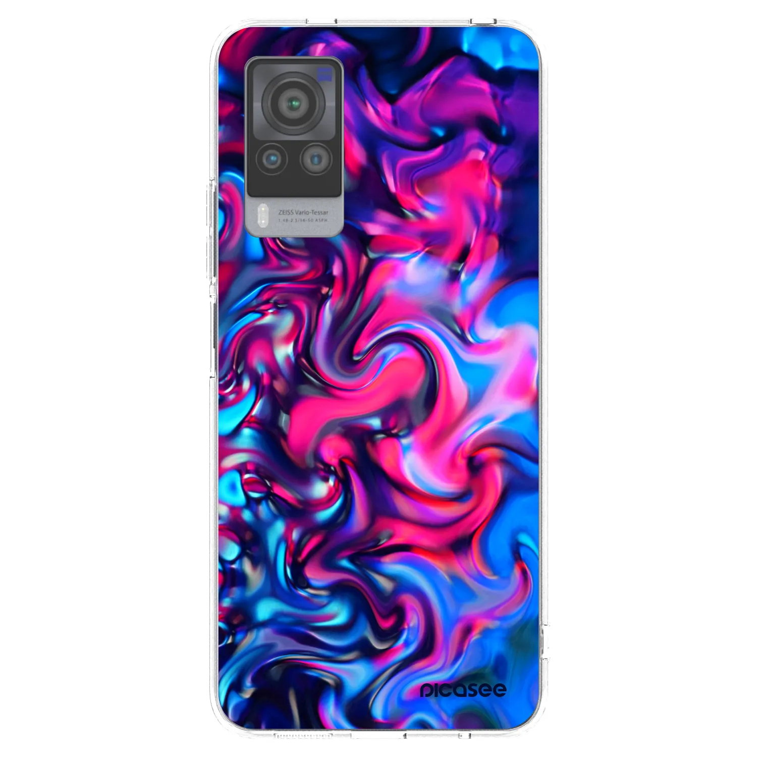 Picasee silikonski prozorni ovitek za Vivo X60 Pro 5G - Redlight