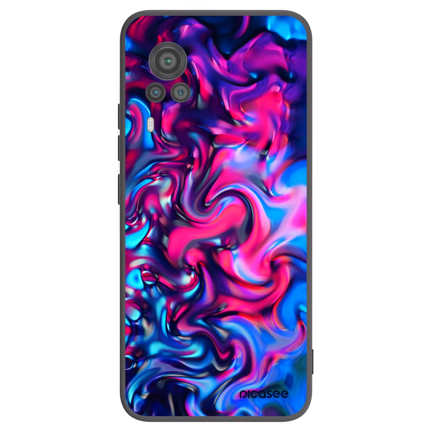 Picasee silikonski črni ovitek za Vivo X60 Pro 5G - Redlight