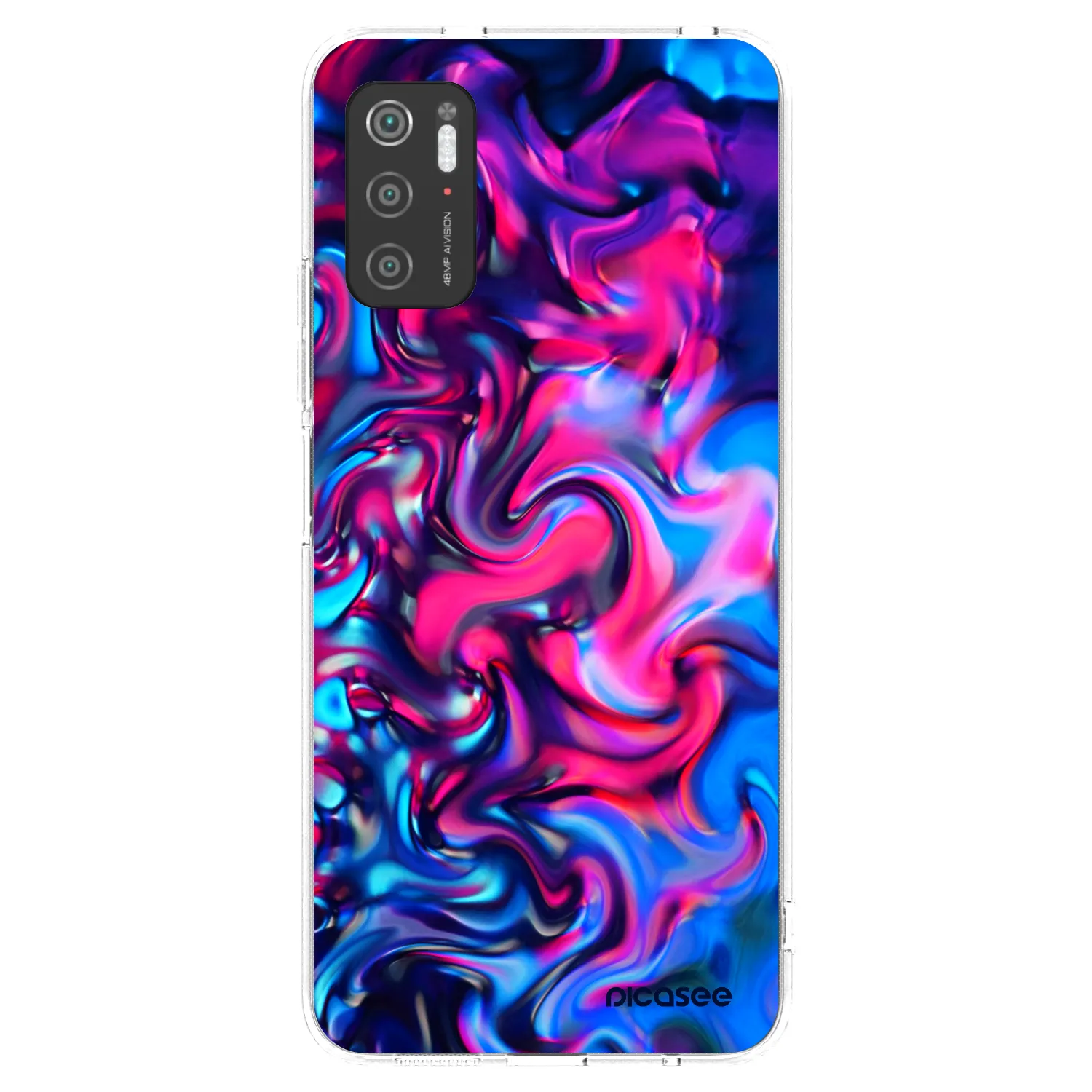 Picasee silikonski prozorni ovitek za Xiaomi Poco M3 Pro 5G - Redlight