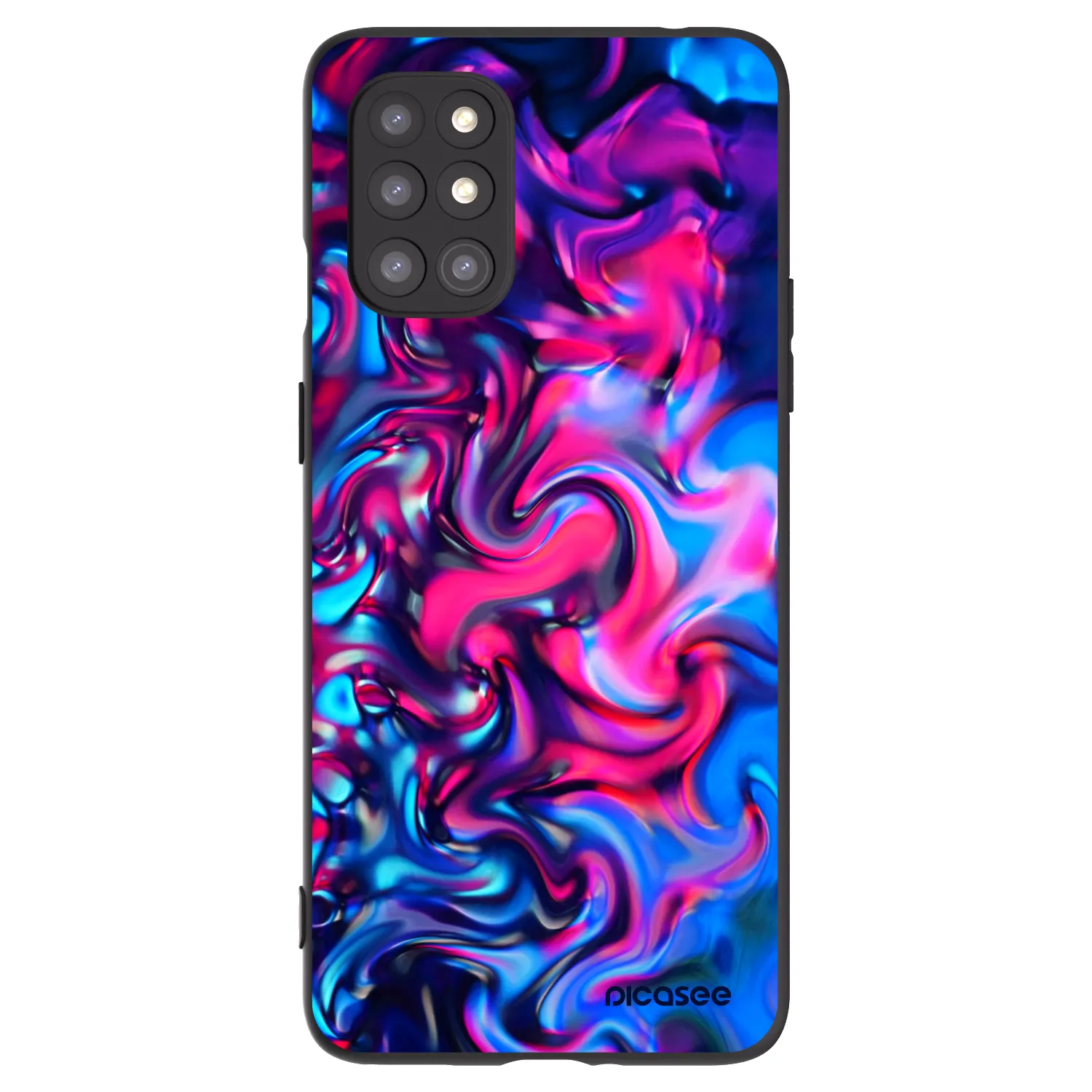 Picasee silikonski črni ovitek za OnePlus 8T - Redlight