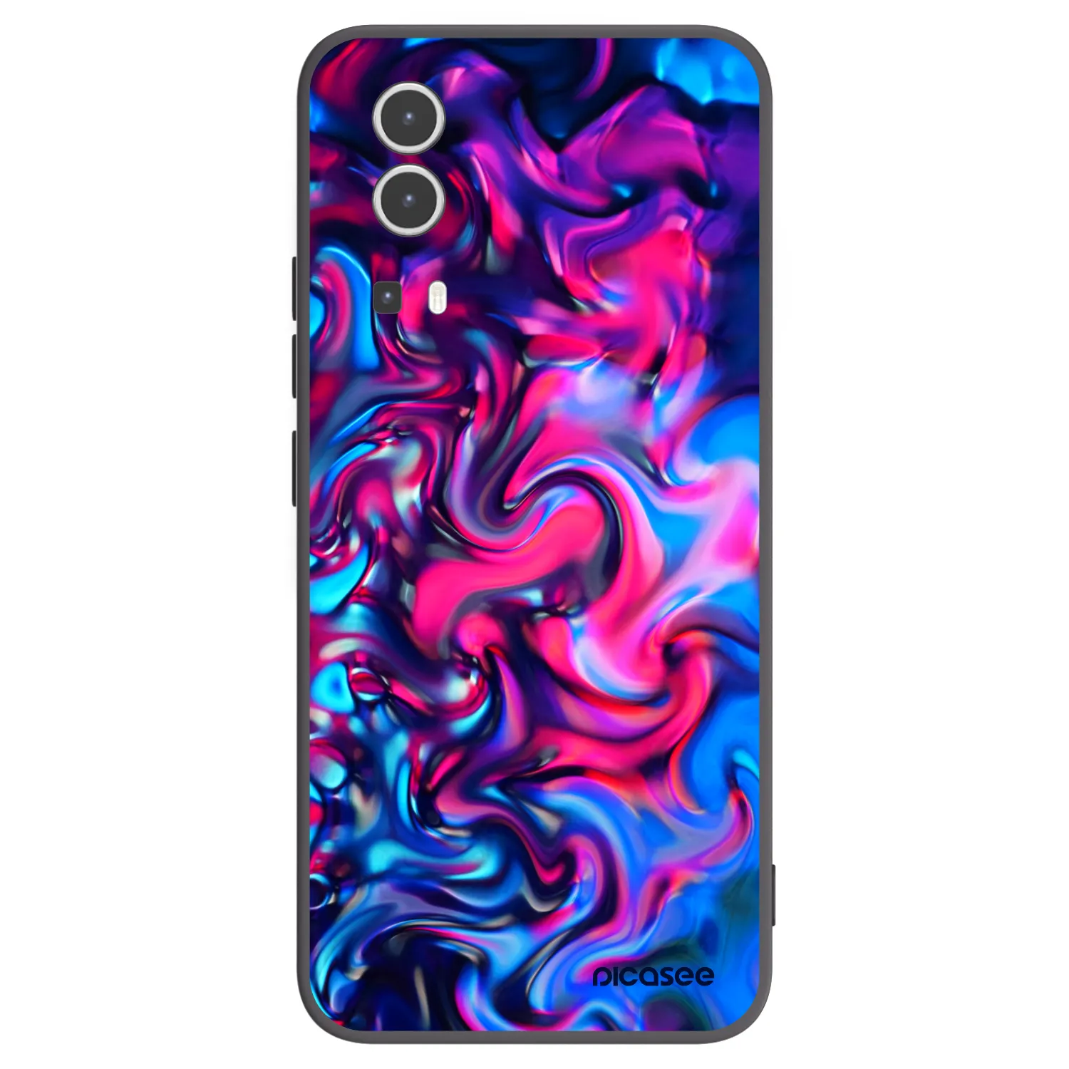 Picasee silikonski črni ovitek za Vivo Y72 5G - Redlight