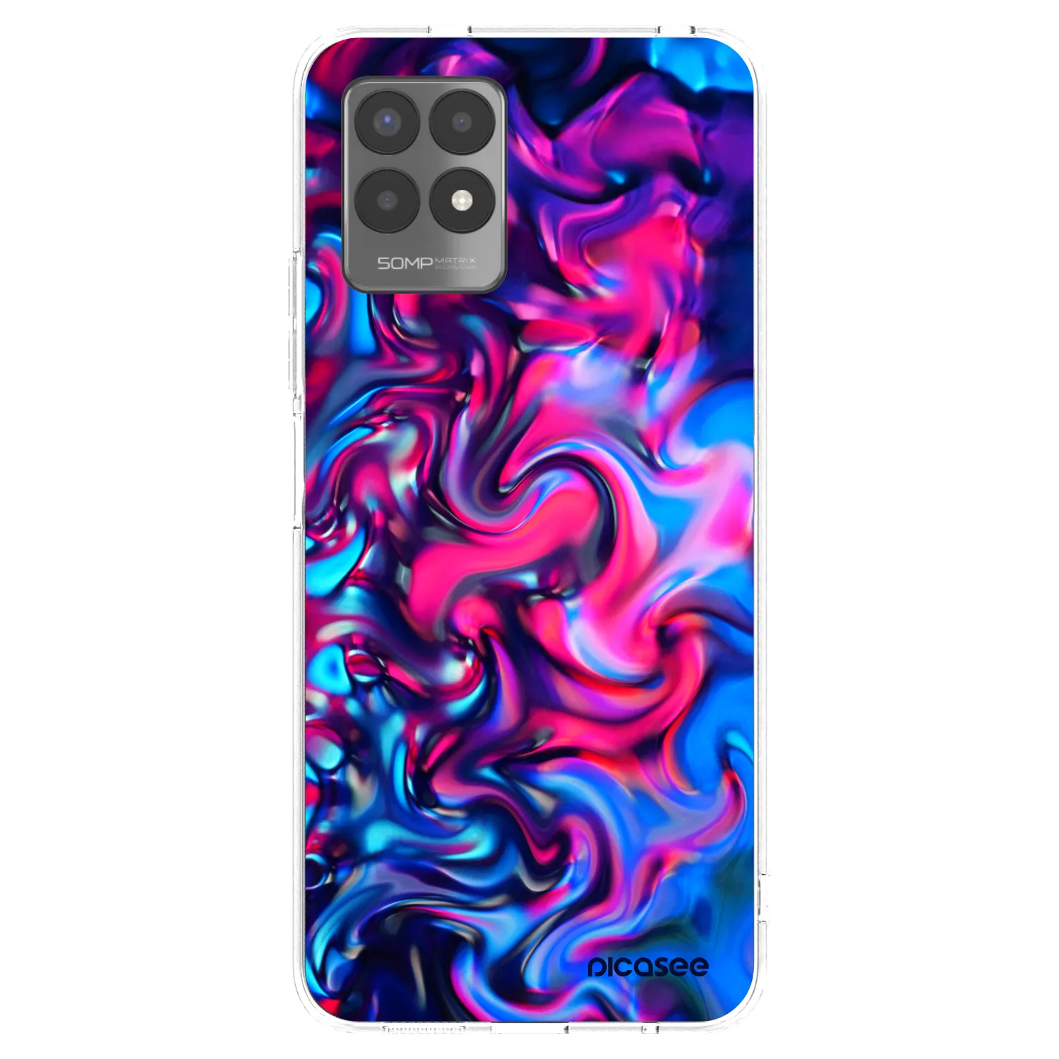 Picasee silikonski prozorni ovitek za Realme 8i - Redlight