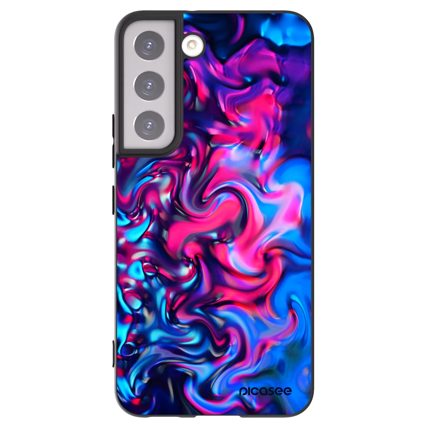 Picasee silikonski črni ovitek za Samsung Galaxy S22 5G - Redlight