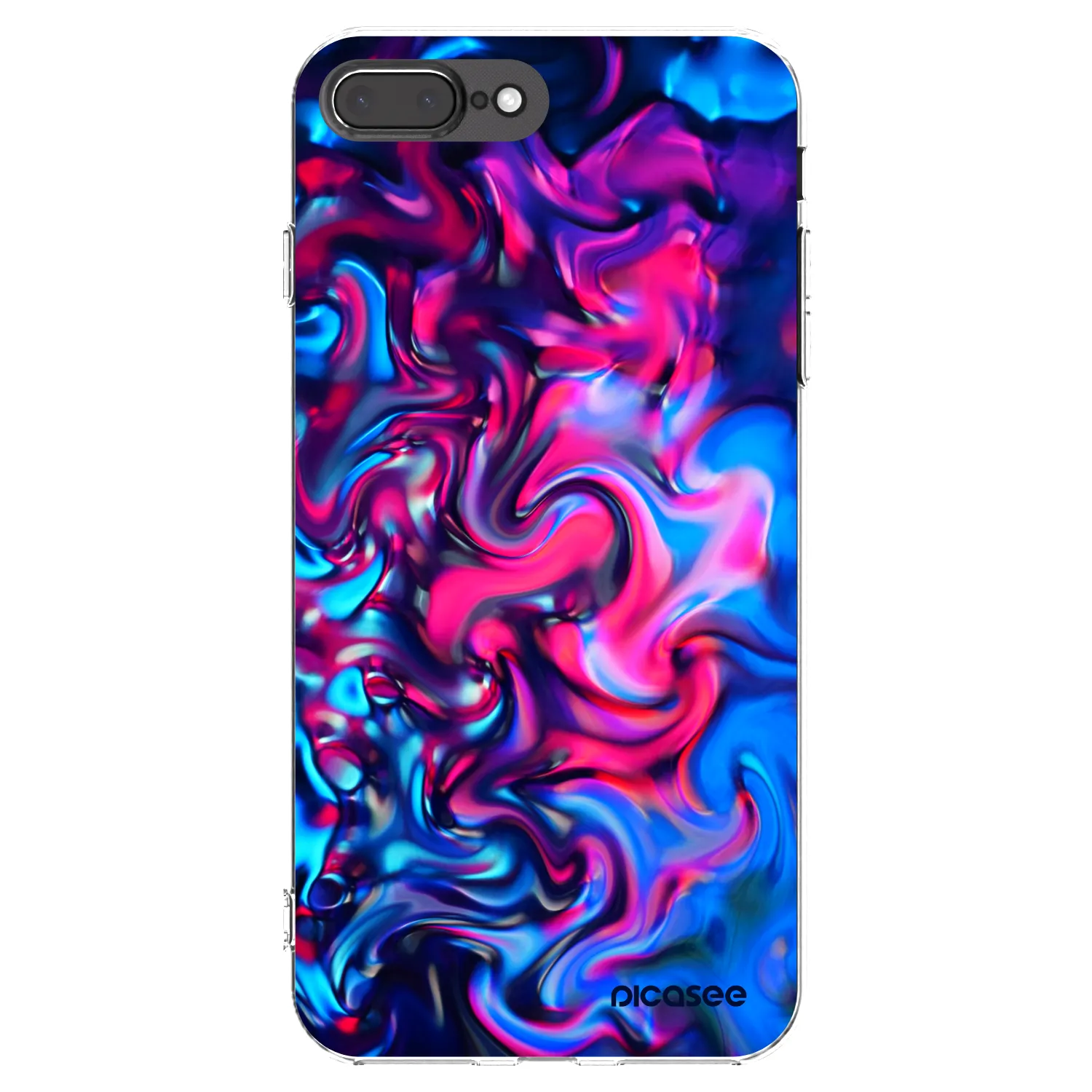 Picasee silikonski prozorni ovitek za Apple iPhone 7 Plus - Redlight