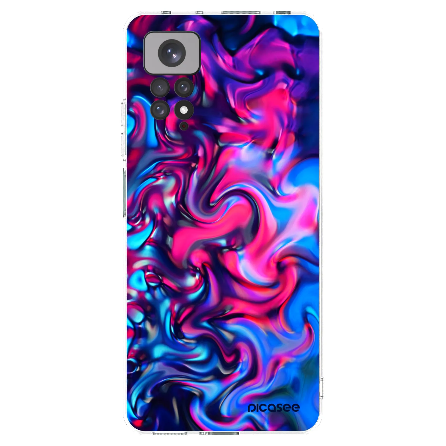 Picasee silikonski prozorni ovitek za Xiaomi Redmi Note 11 - Redlight