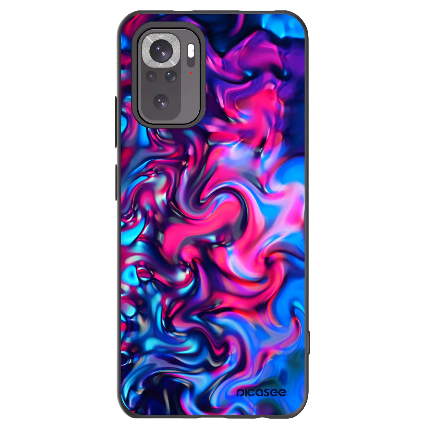 Picasee silikonski črni ovitek za Xiaomi Redmi Note 11S 4G - Redlight