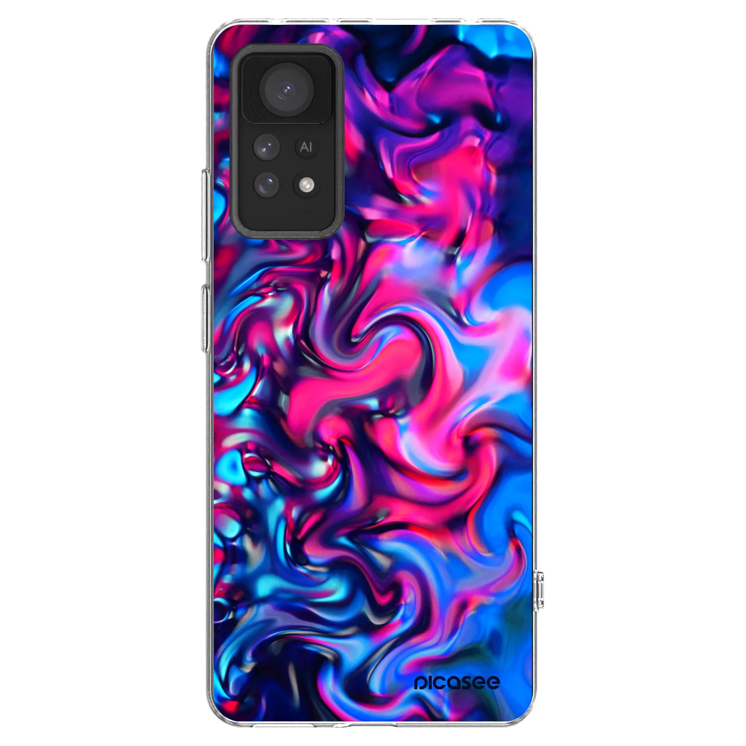 Picasee silikonski prozorni ovitek za Xiaomi Redmi Note 11 Pro - Redlight
