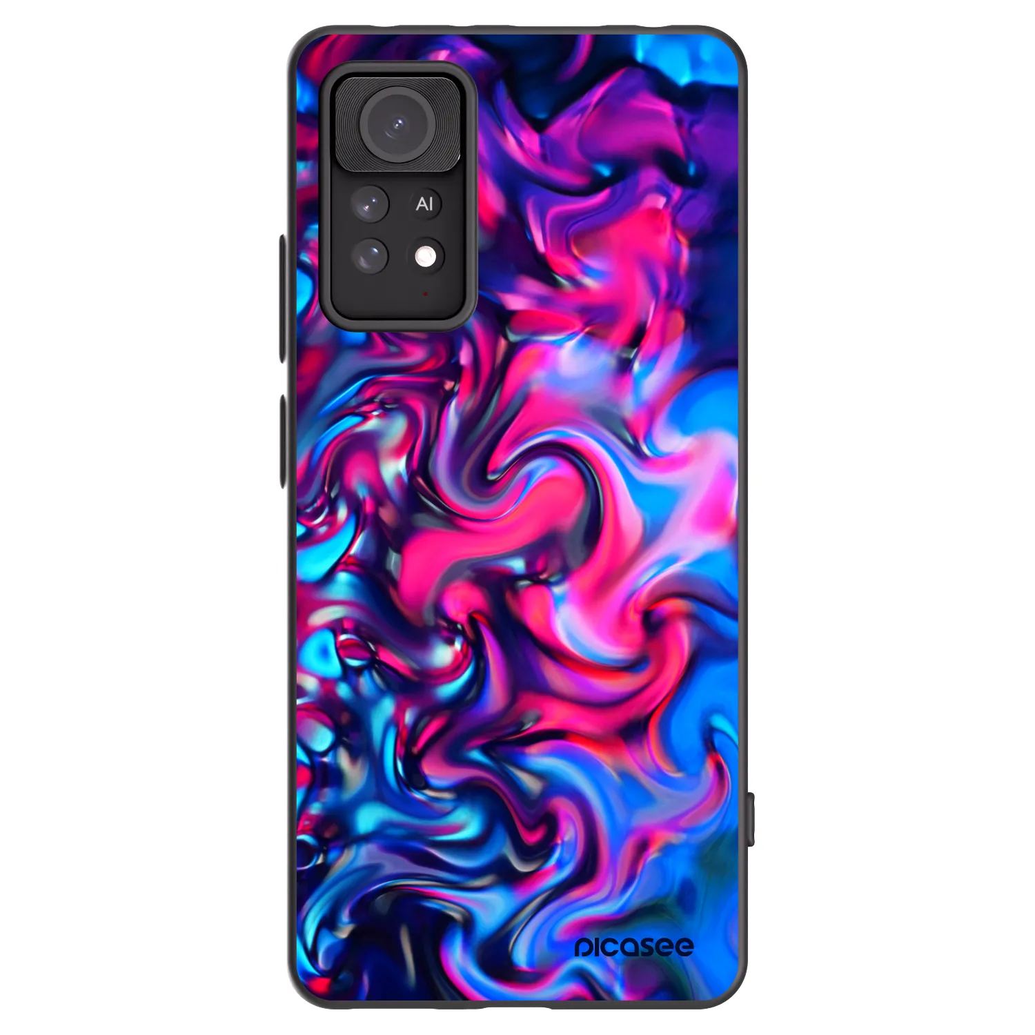 Picasee silikonski črni ovitek za Xiaomi Redmi Note 11 Pro 5G - Redlight