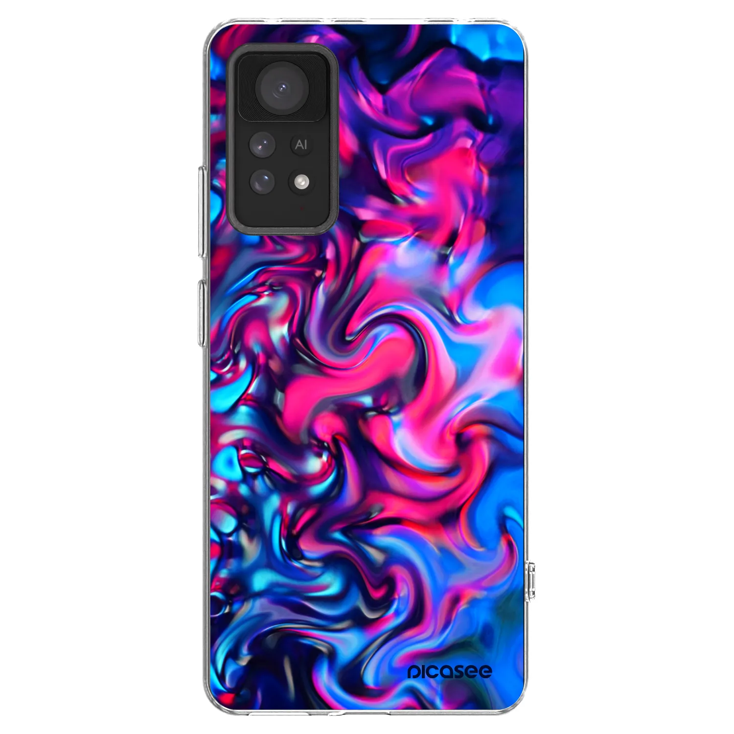 Picasee silikonski prozorni ovitek za Xiaomi Redmi Note 11 Pro 5G - Redlight