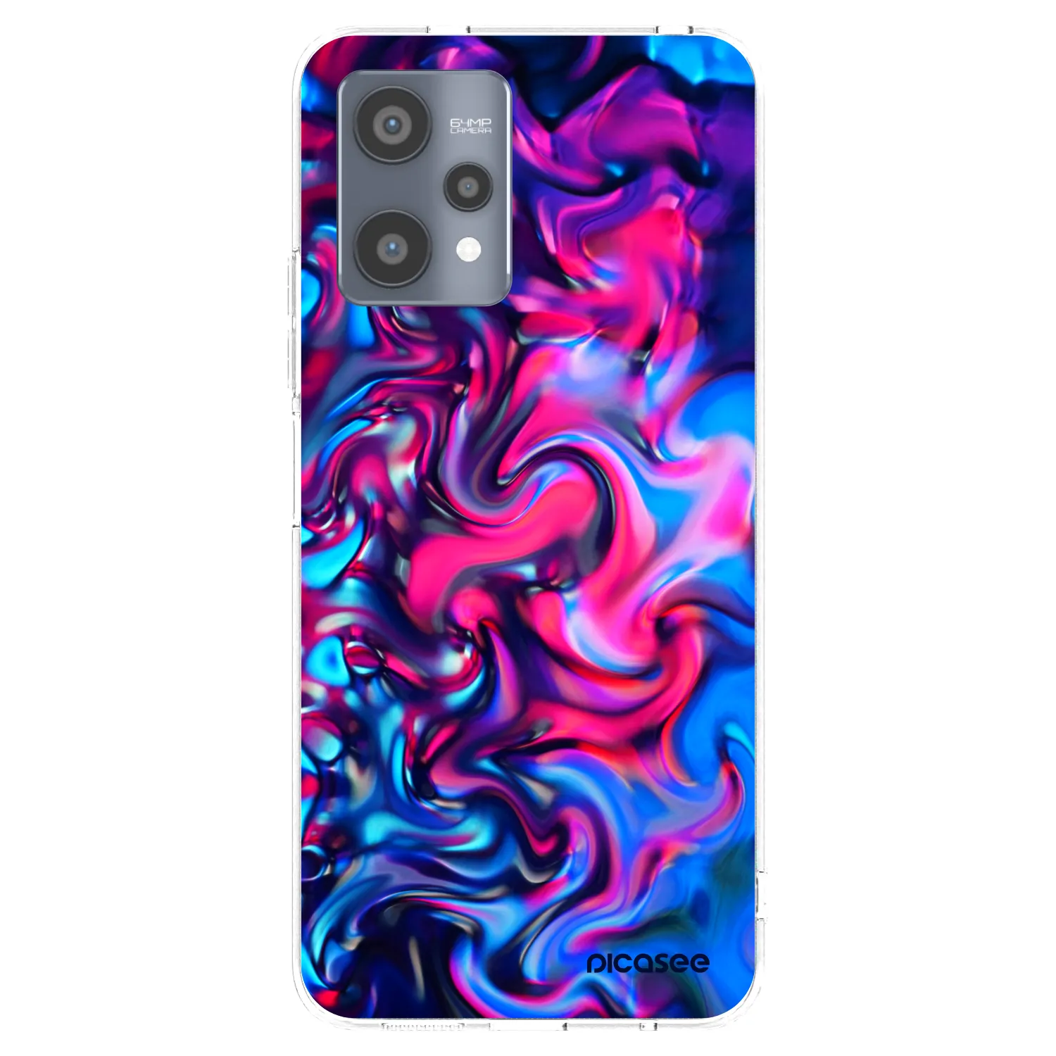 Picasee silikonski prozorni ovitek za Realme 9 Pro 5G - Redlight