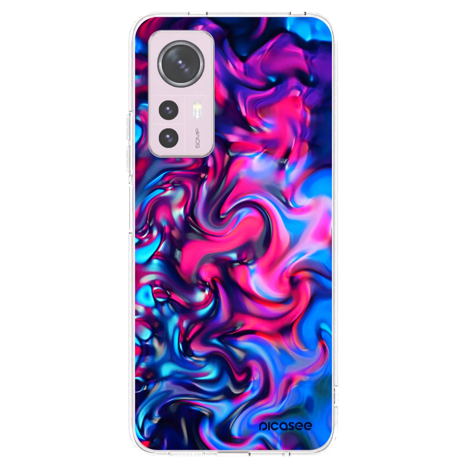 Picasee silikonski prozorni ovitek za Xiaomi 12 - Redlight