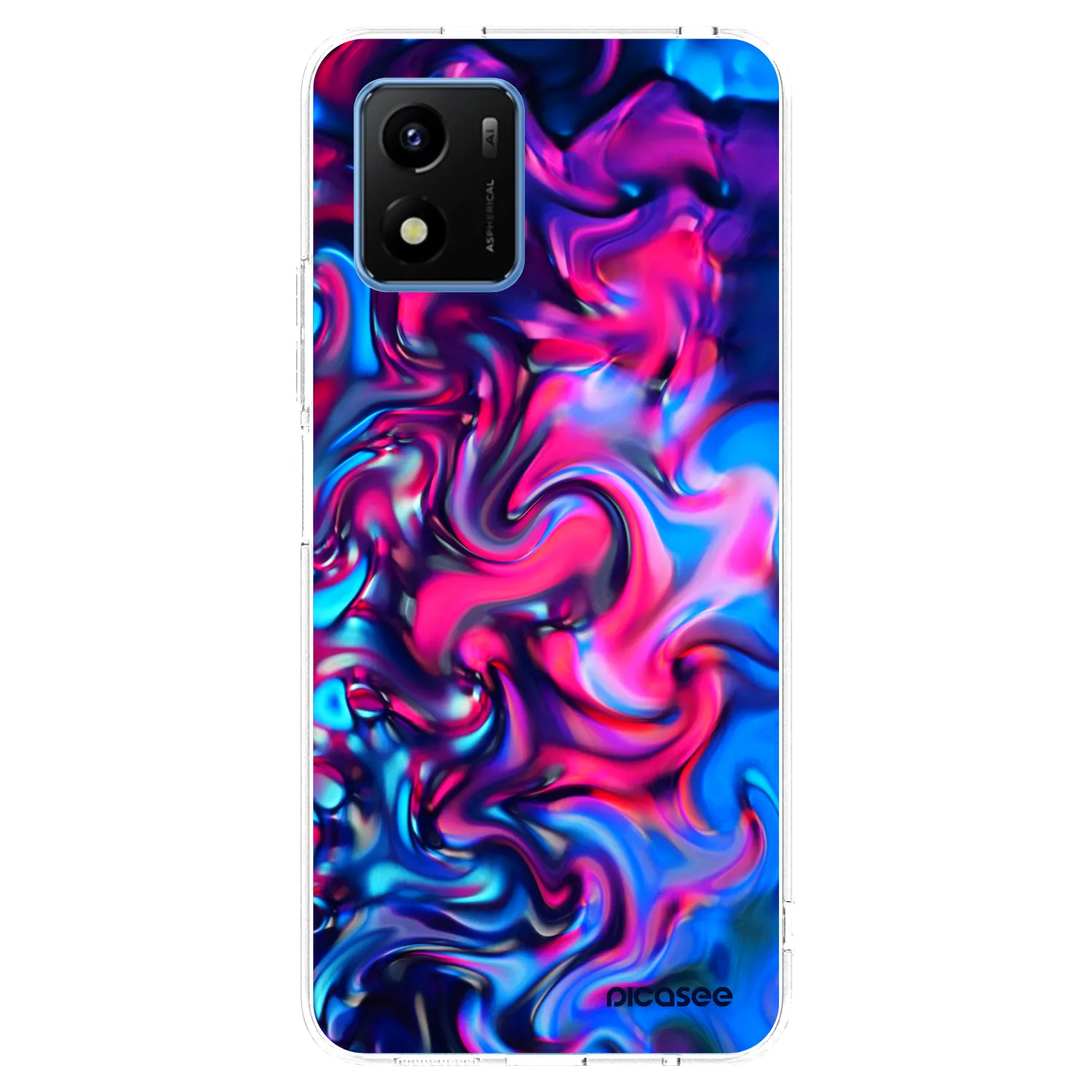 Picasee silikonski prozorni ovitek za Vivo Y01 - Redlight