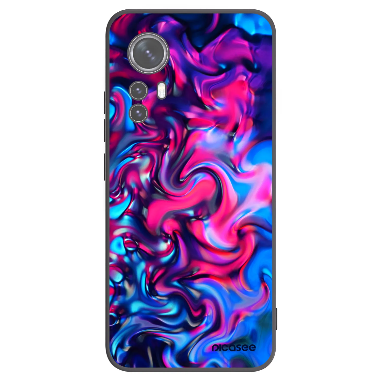Picasee silikonski črni ovitek za Xiaomi 12X - Redlight