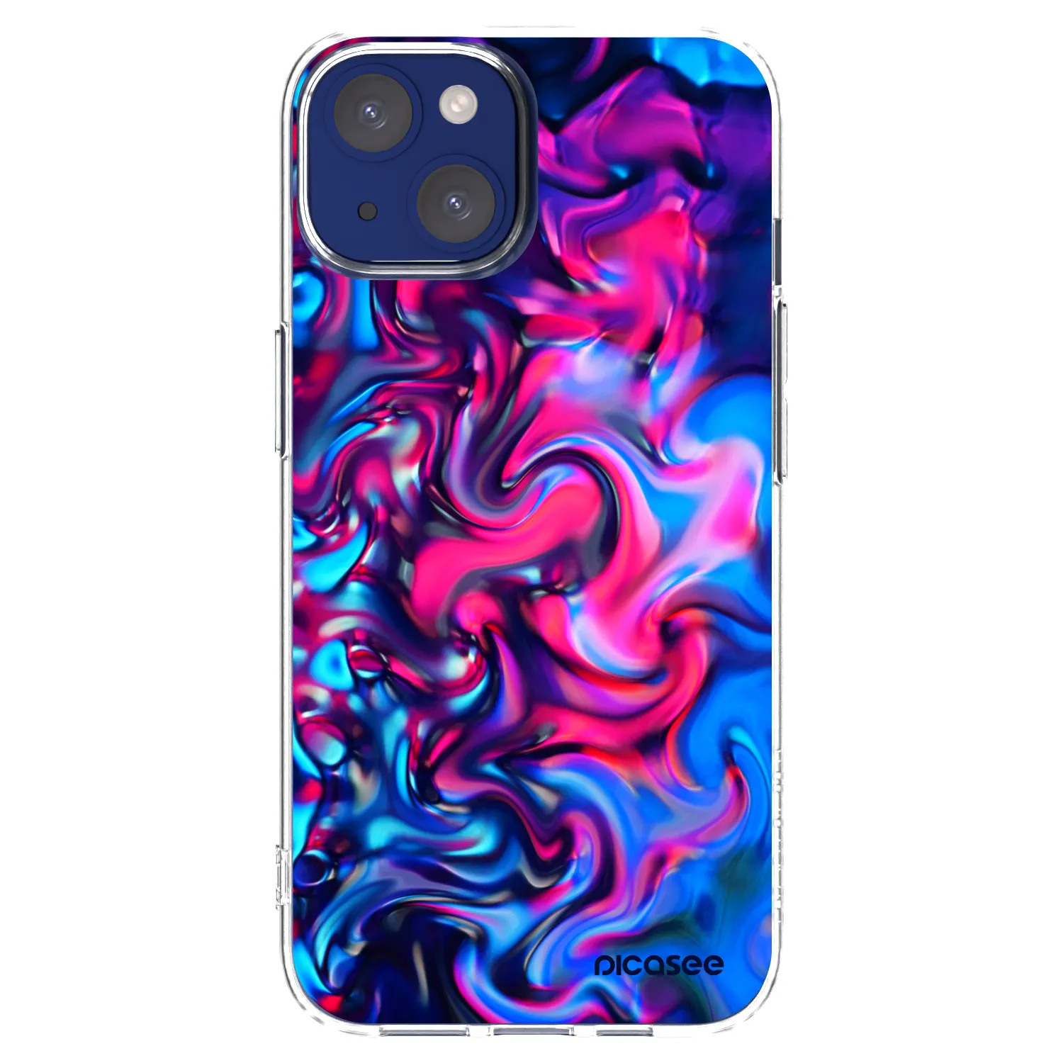 Picasee silikonski prozorni ovitek za Apple iPhone 14 - Redlight