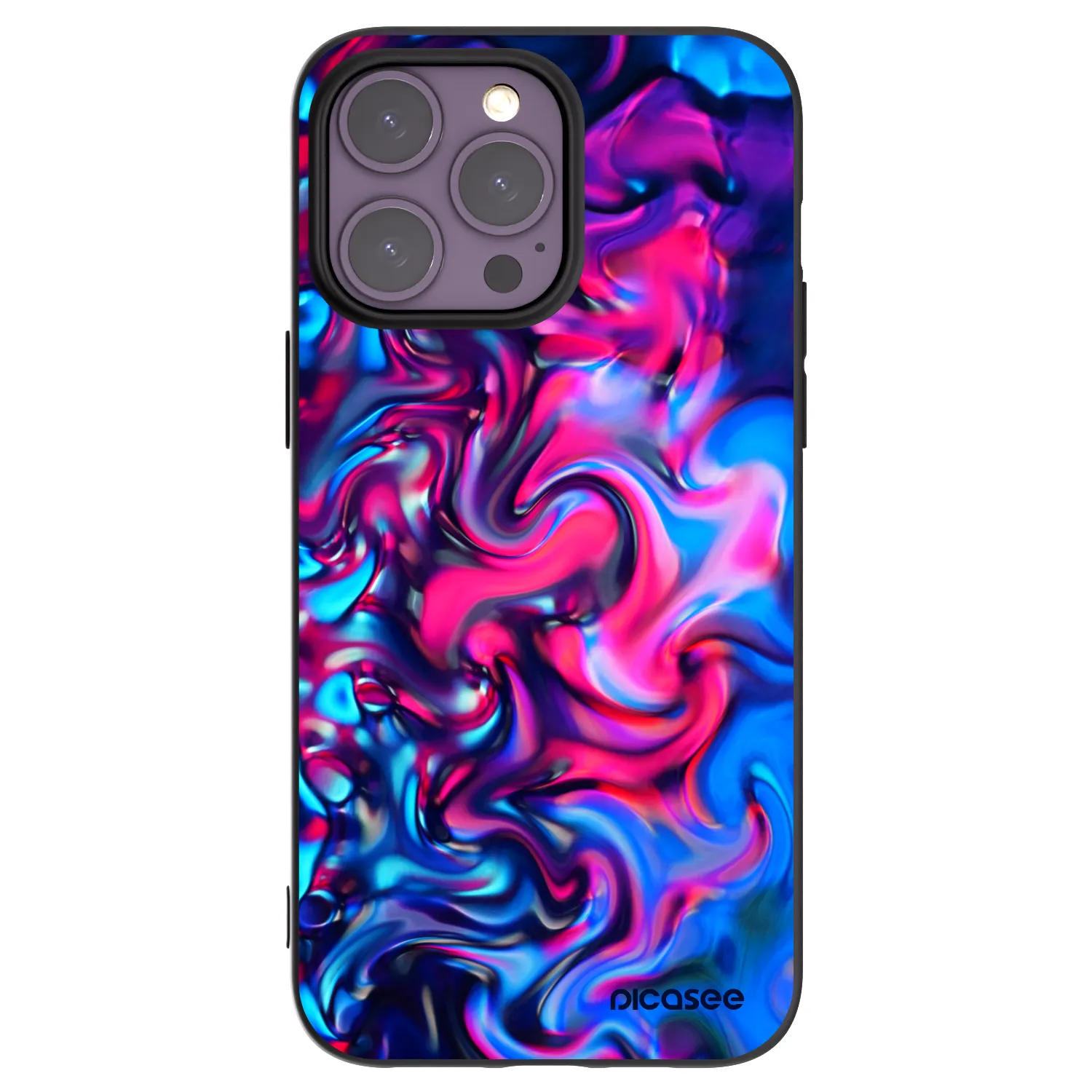 Picasee silikonski črni ovitek za Apple iPhone 14 Pro Max - Redlight