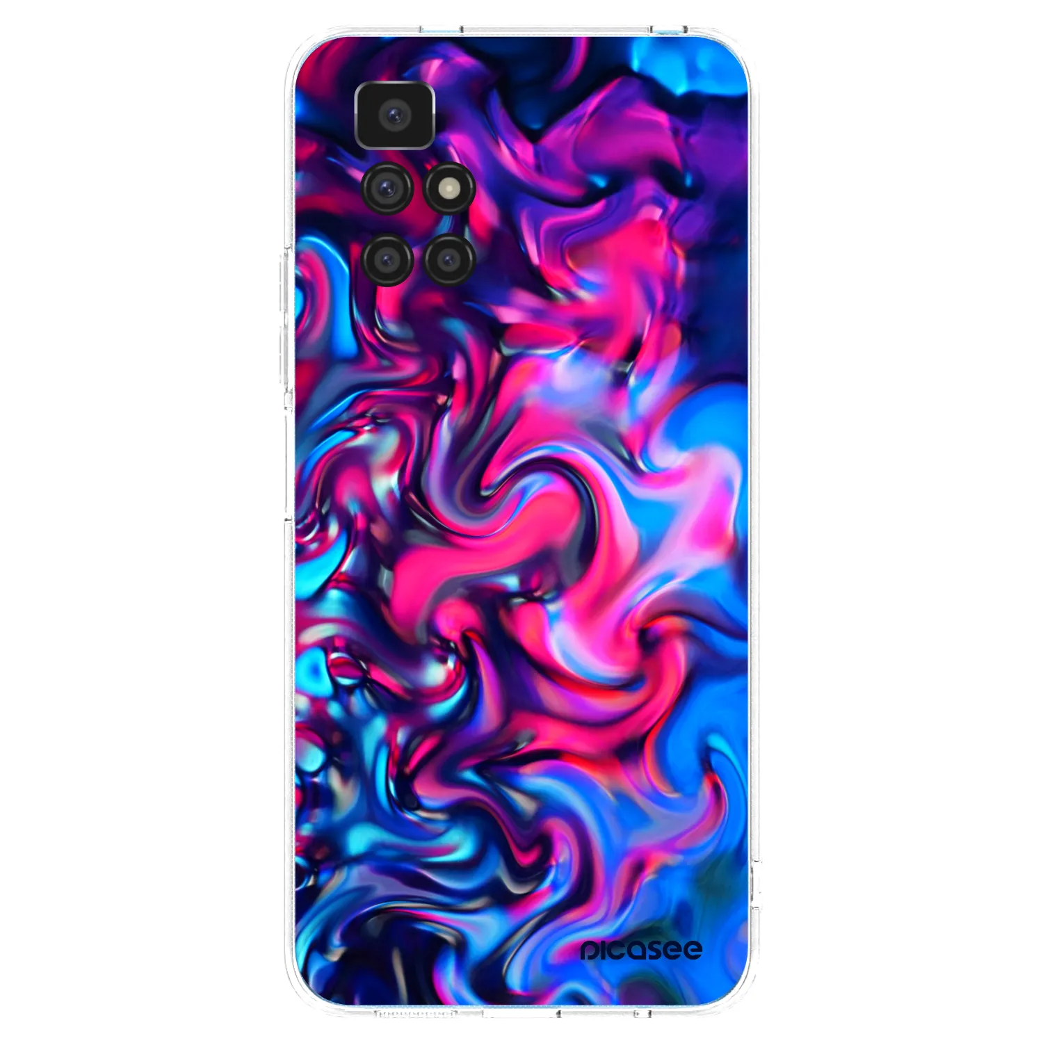 Picasee silikonski prozorni ovitek za Xiaomi Redmi 10 (2022) - Redlight
