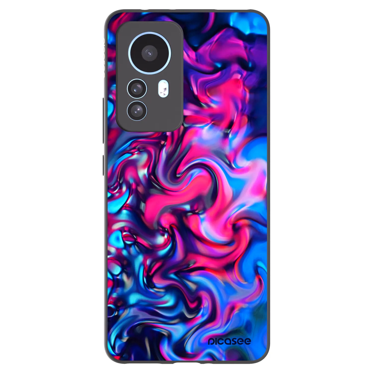 Picasee silikonski črni ovitek za Xiaomi 12T - Redlight