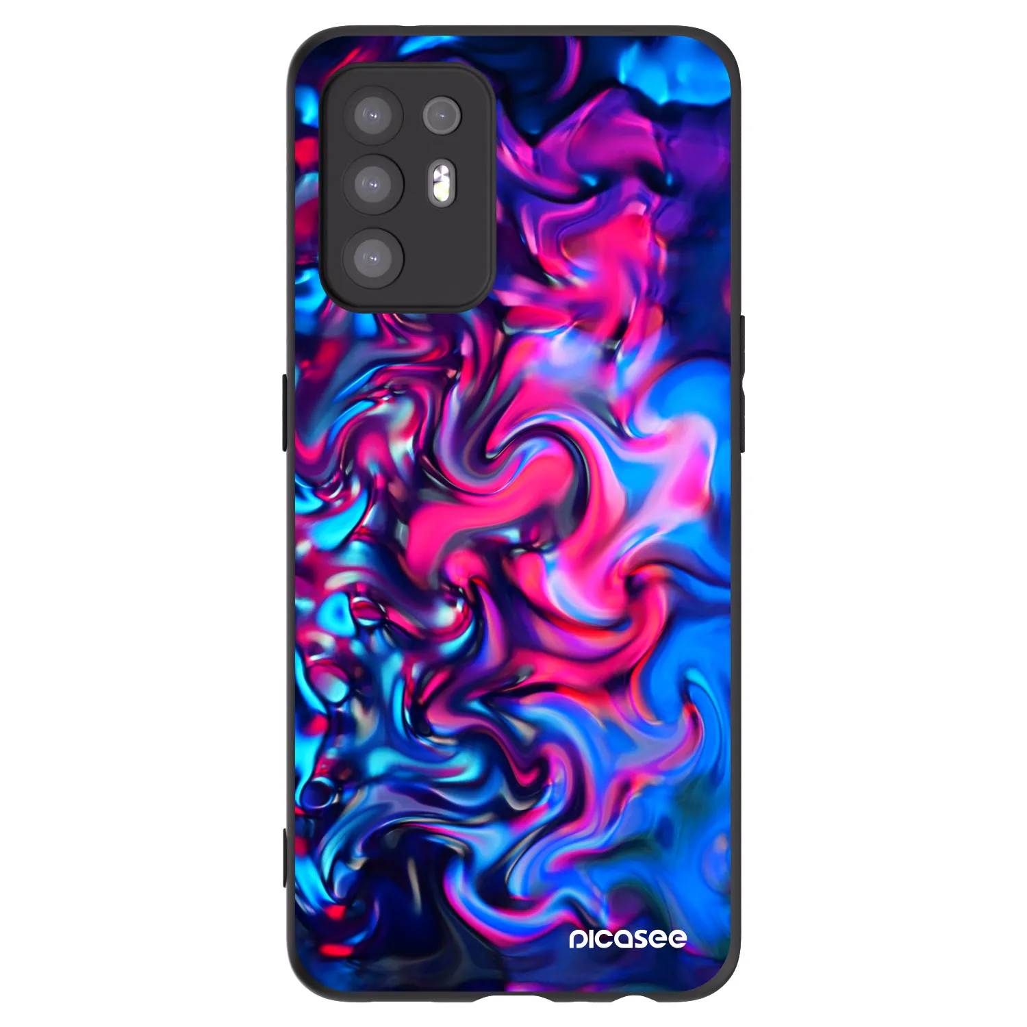 Picasee silikonski črni ovitek za OPPO A94 5G - Redlight