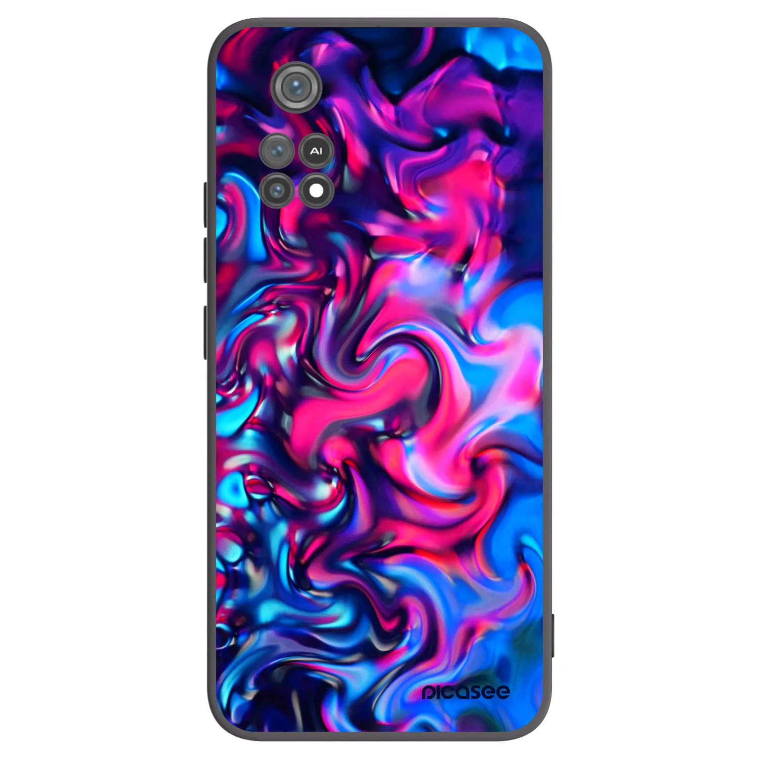 Picasee silikonski črni ovitek za Xiaomi Poco M4 Pro - Redlight