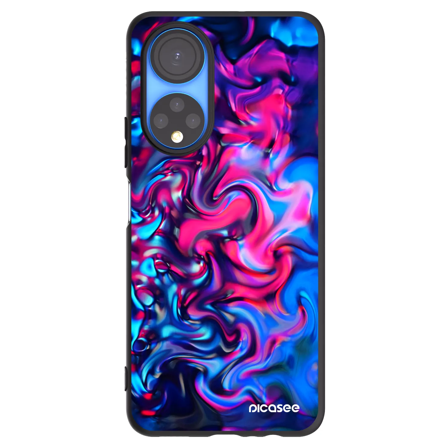Picasee silikonski črni ovitek za Honor X7 - Redlight