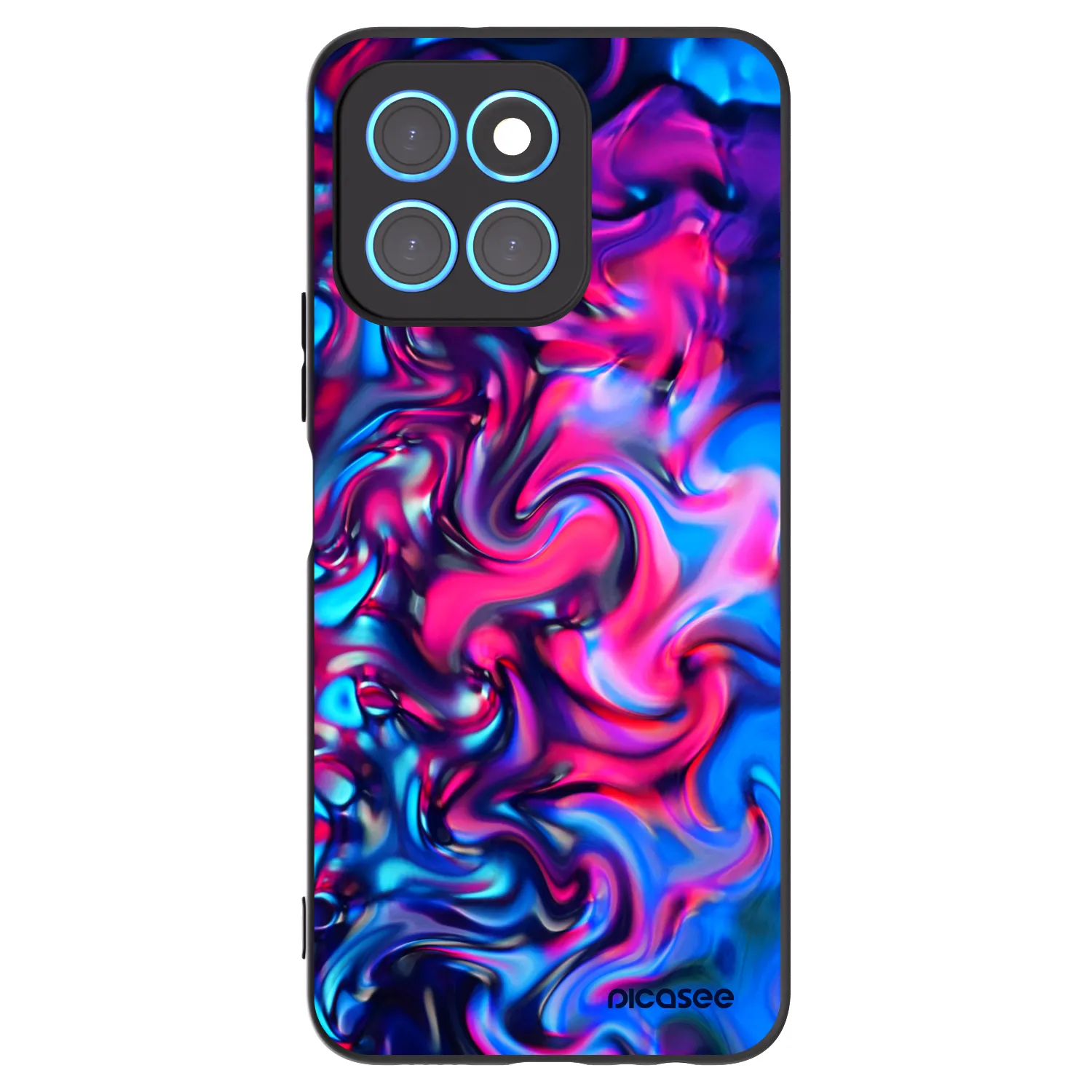 Picasee silikonski črni ovitek za Honor X6 - Redlight