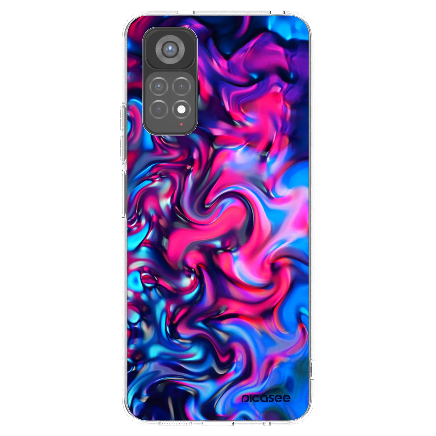 Picasee silikonski prozorni ovitek za Xiaomi Redmi Note 11S 5G - Redlight