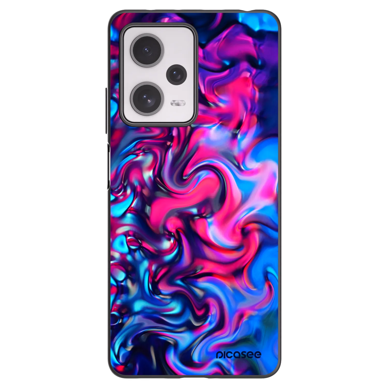 Picasee silikonski črni ovitek za Xiaomi Redmi Note 12 Pro+ 5G - Redlight
