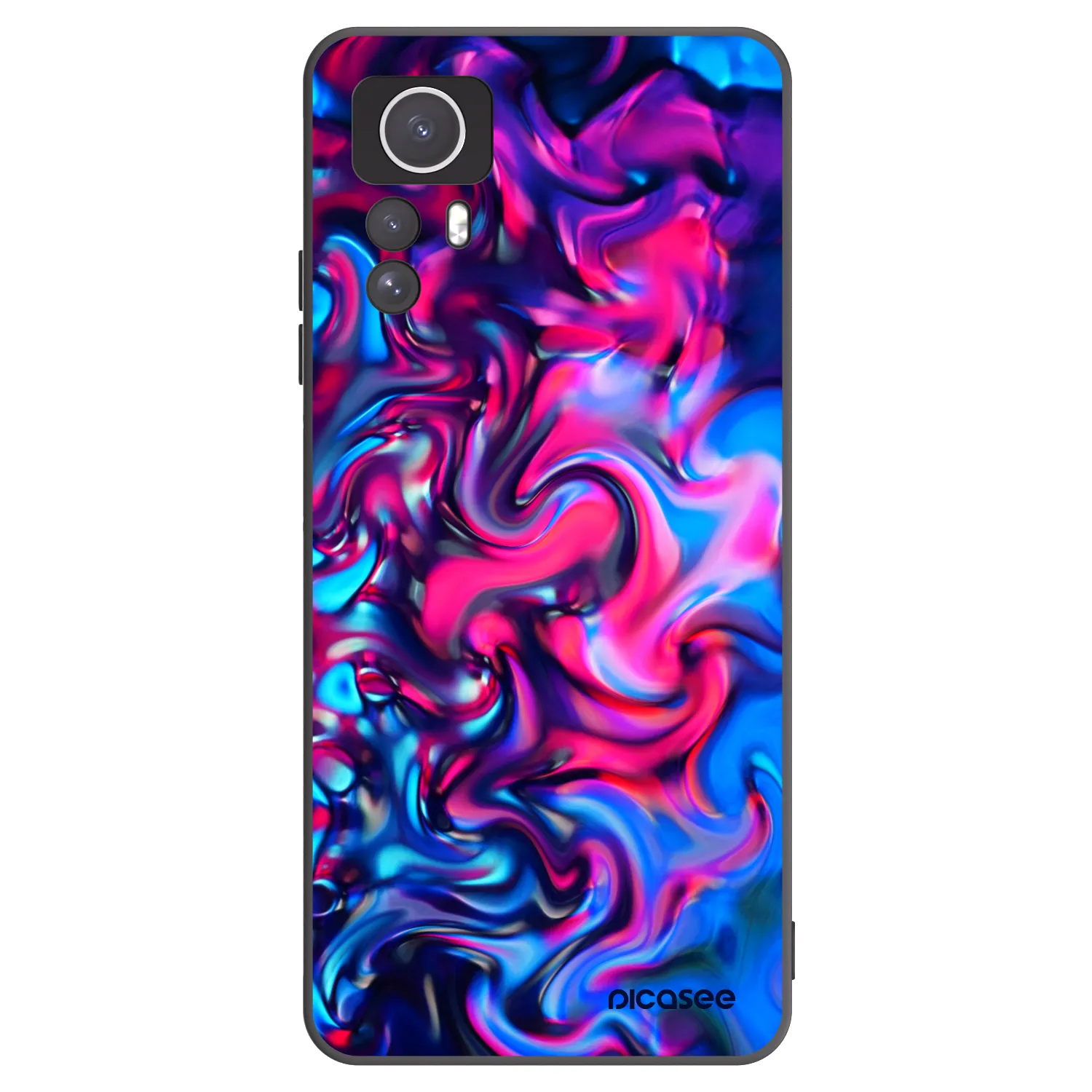Picasee silikonski črni ovitek za Xiaomi Redmi Note 12S - Redlight