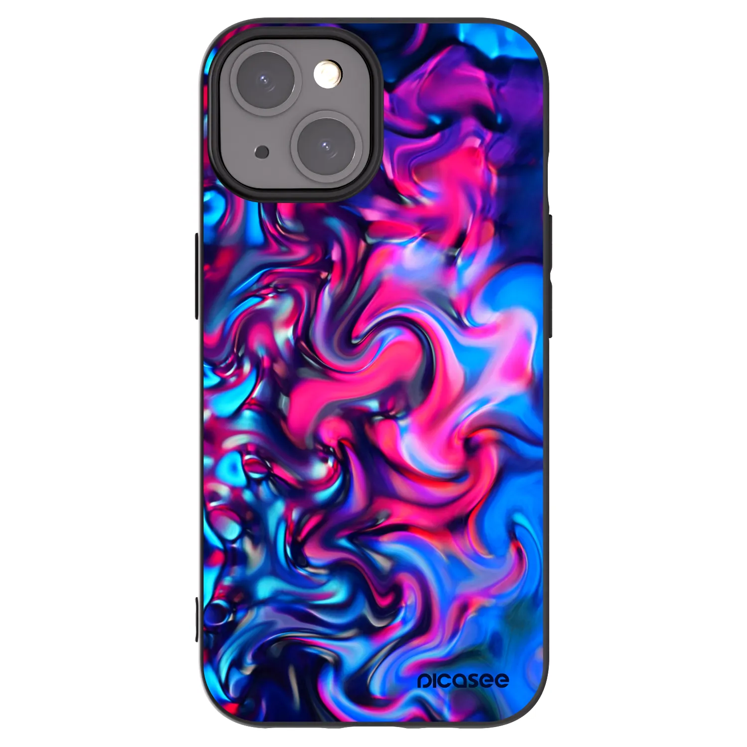 Picasee silikonski črni ovitek za Apple iPhone 15 - Redlight